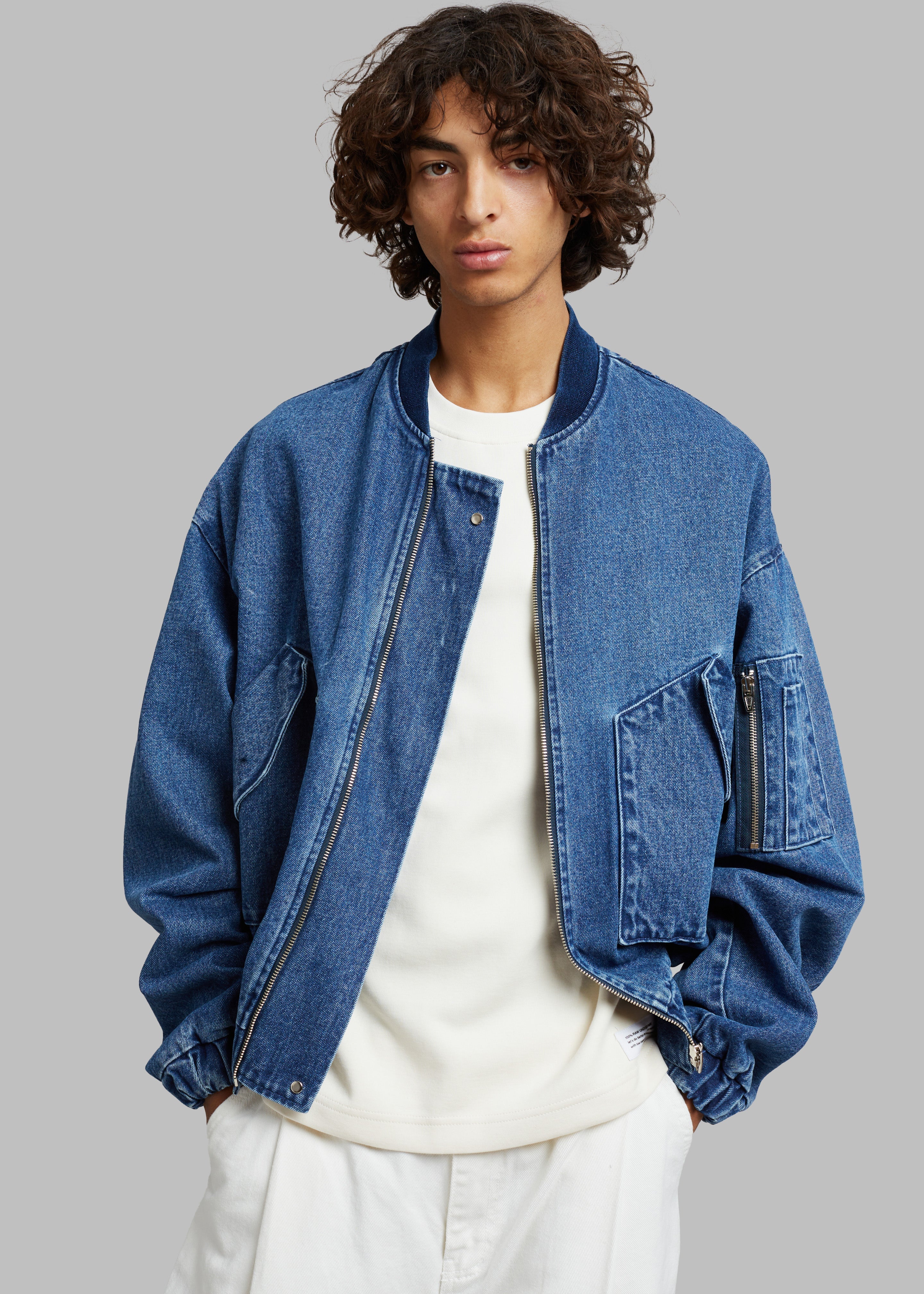 Cade Denim Bomber - Medium Wash - 11