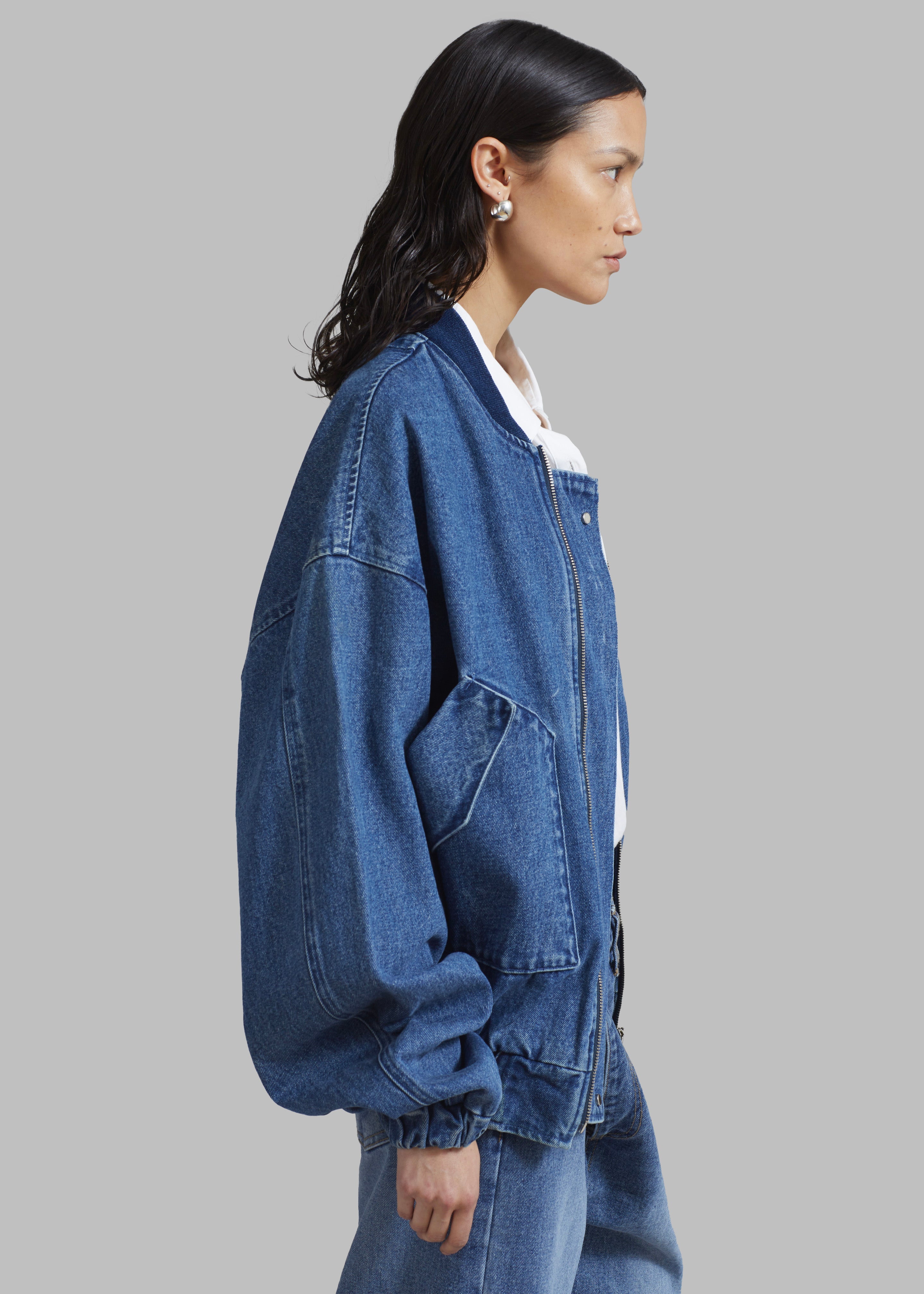 Cade Denim Bomber - Medium Wash - 7