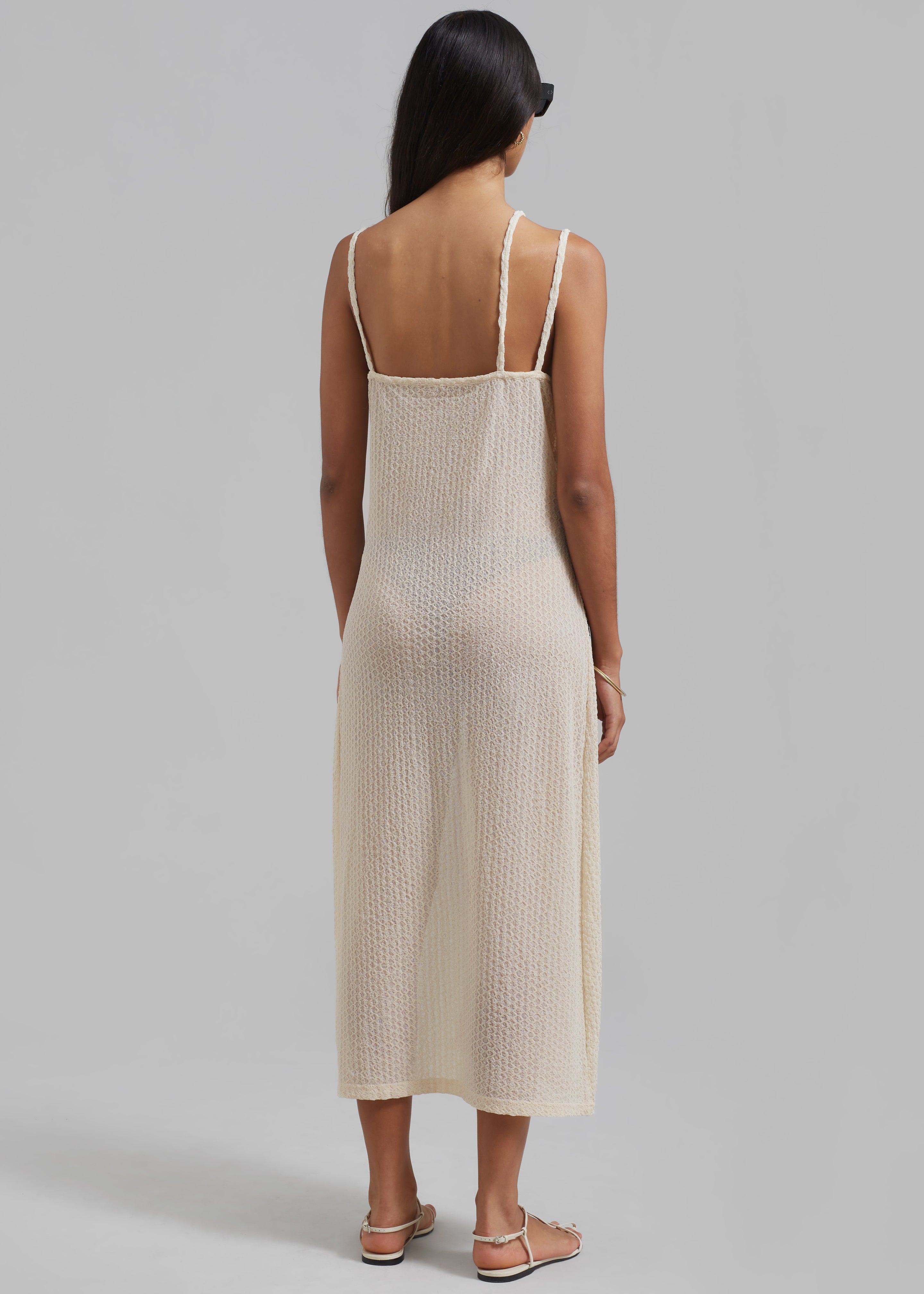 Cali Crochet Dress - Cream - 7