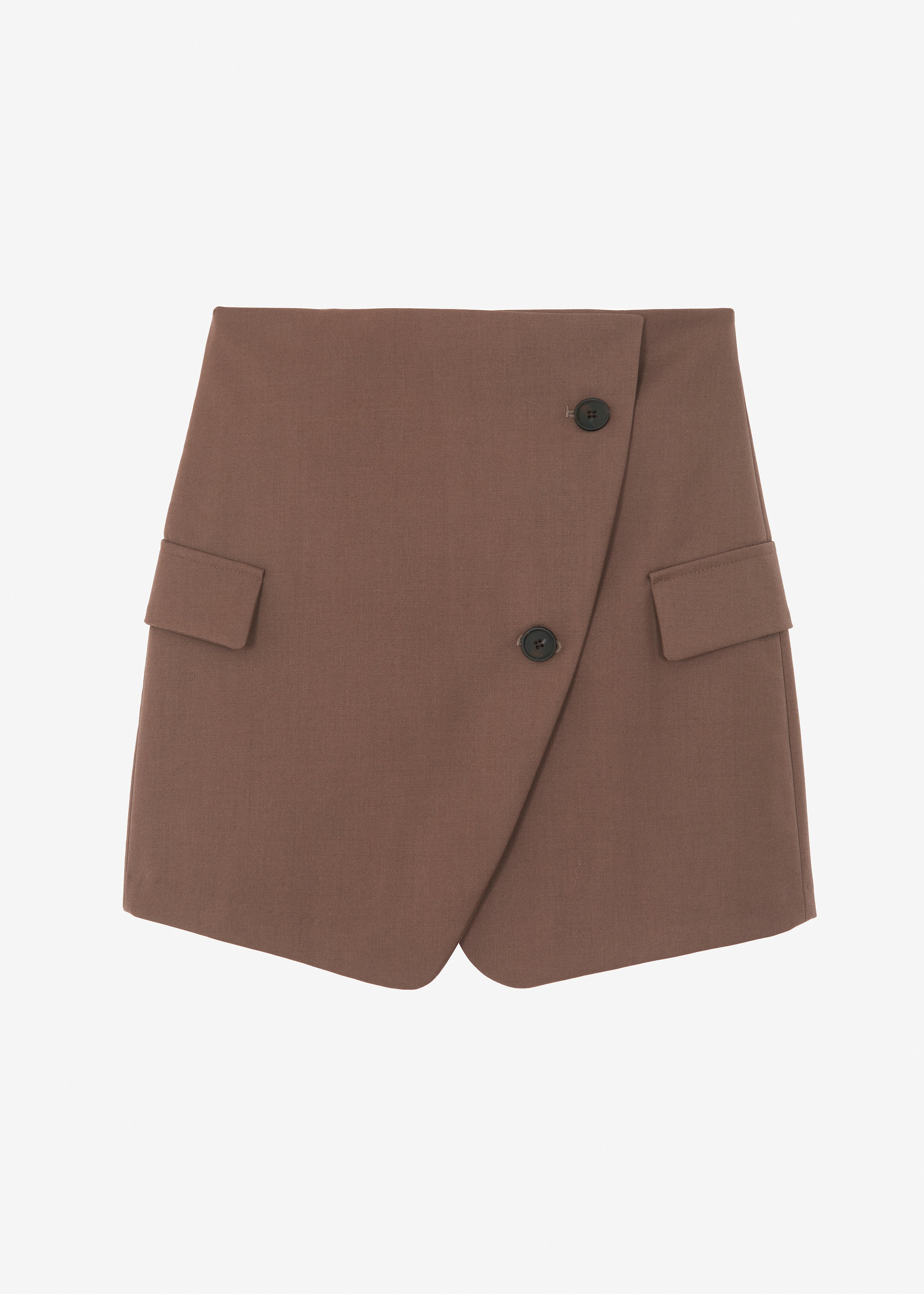 Camsel Cross Skirt - Brown - 7