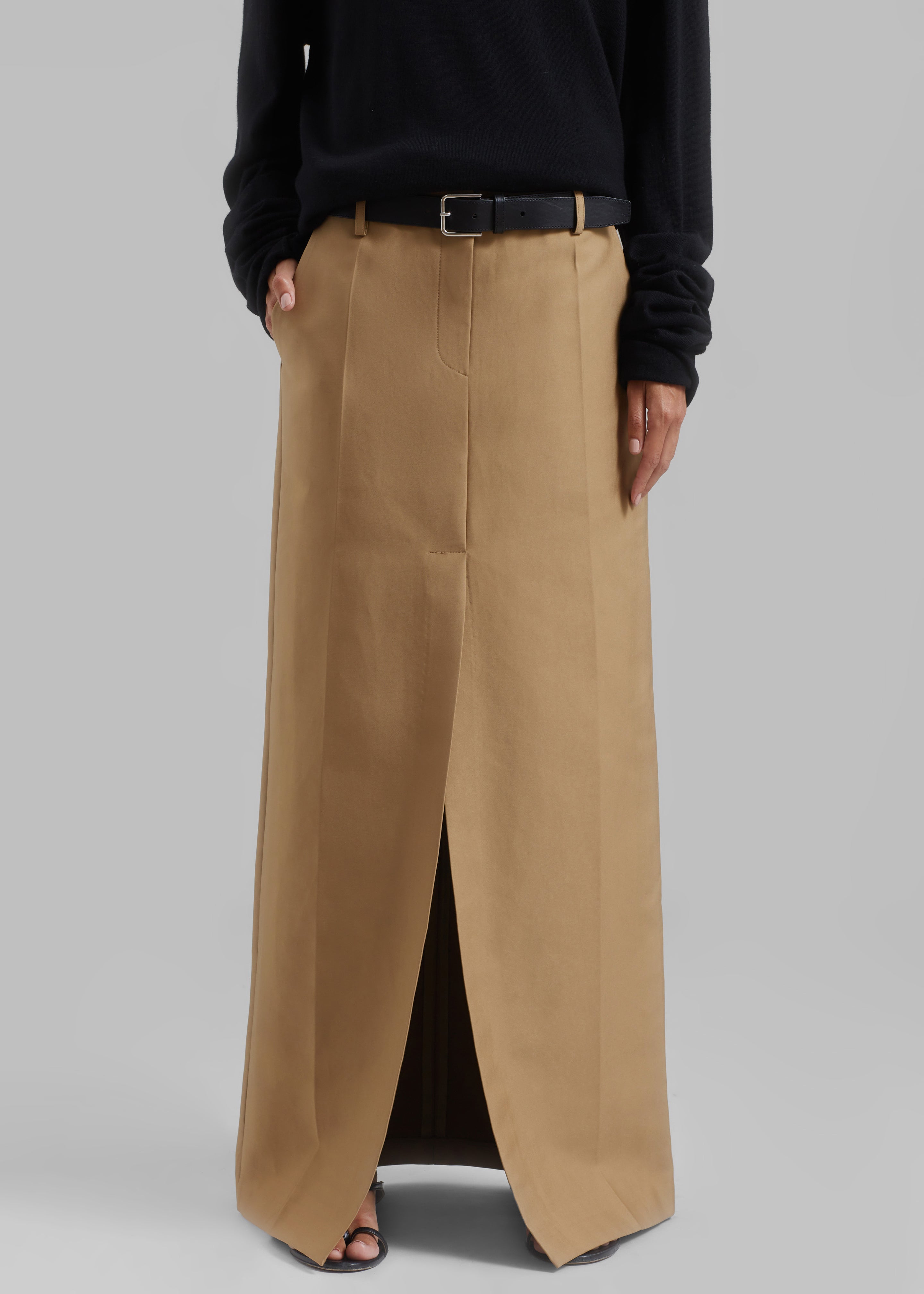 Carley Long Skirt - Camel - 2
