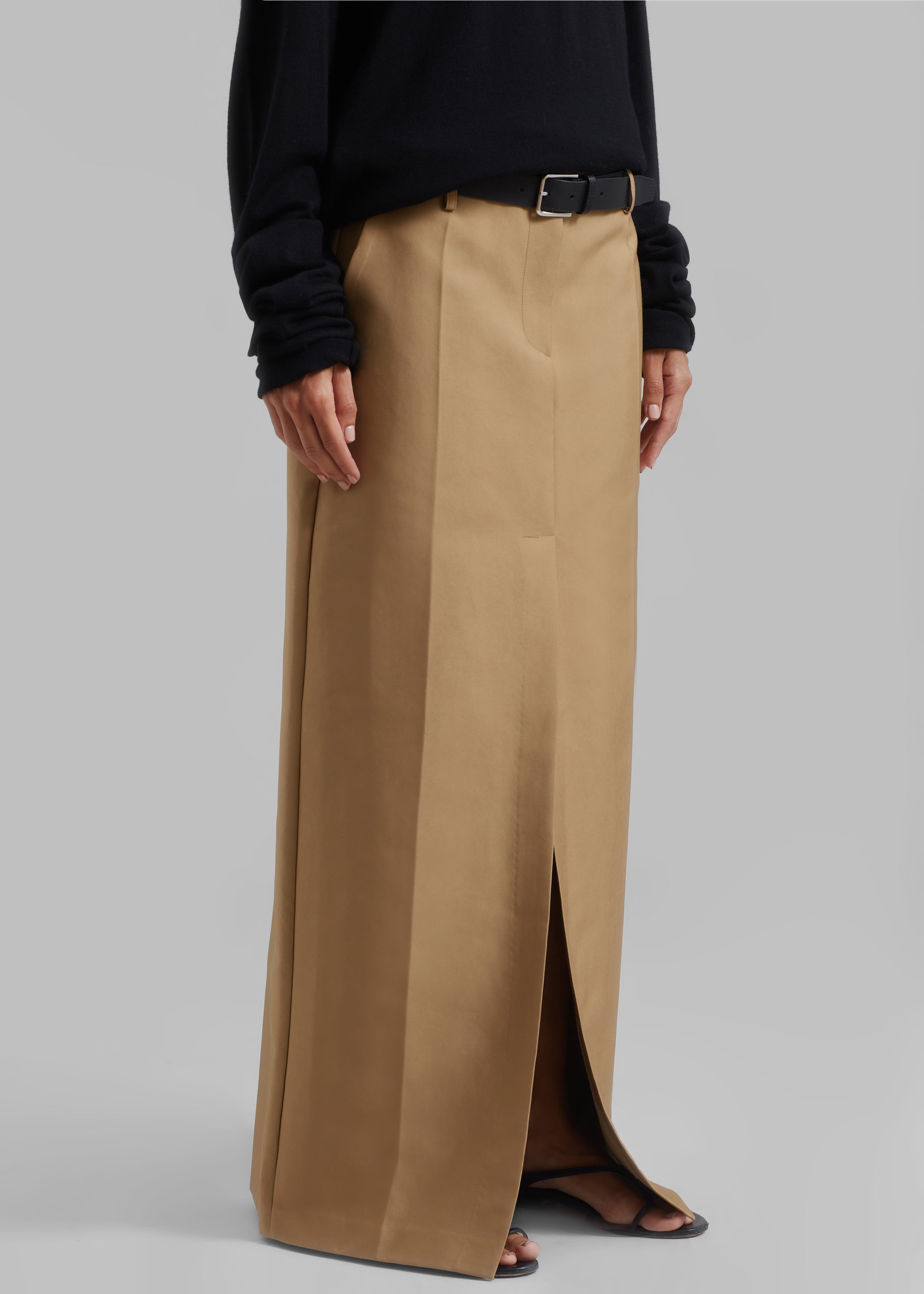 Carley Long Skirt - Camel - 5