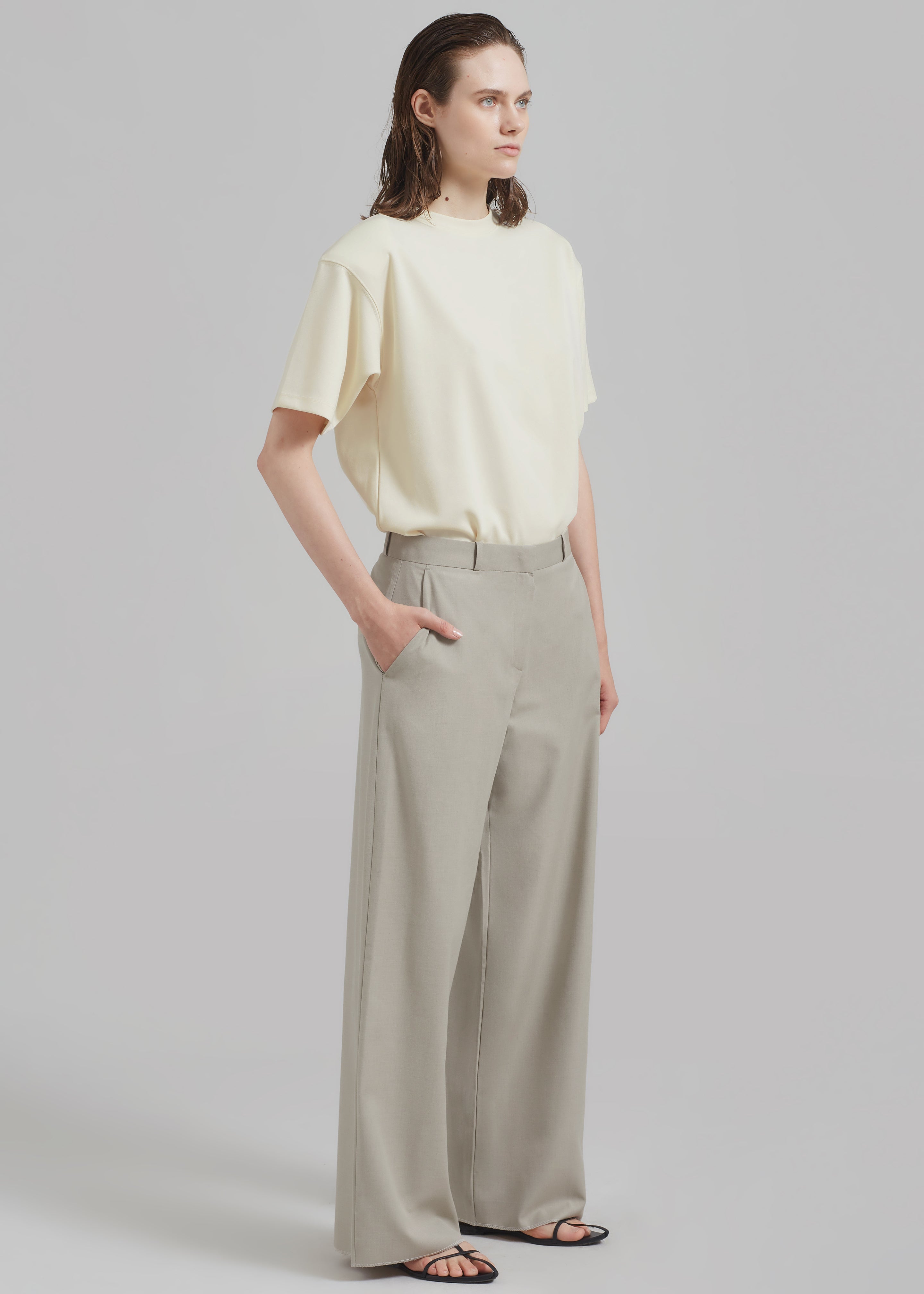 Charlotte Trousers - Beige - 8