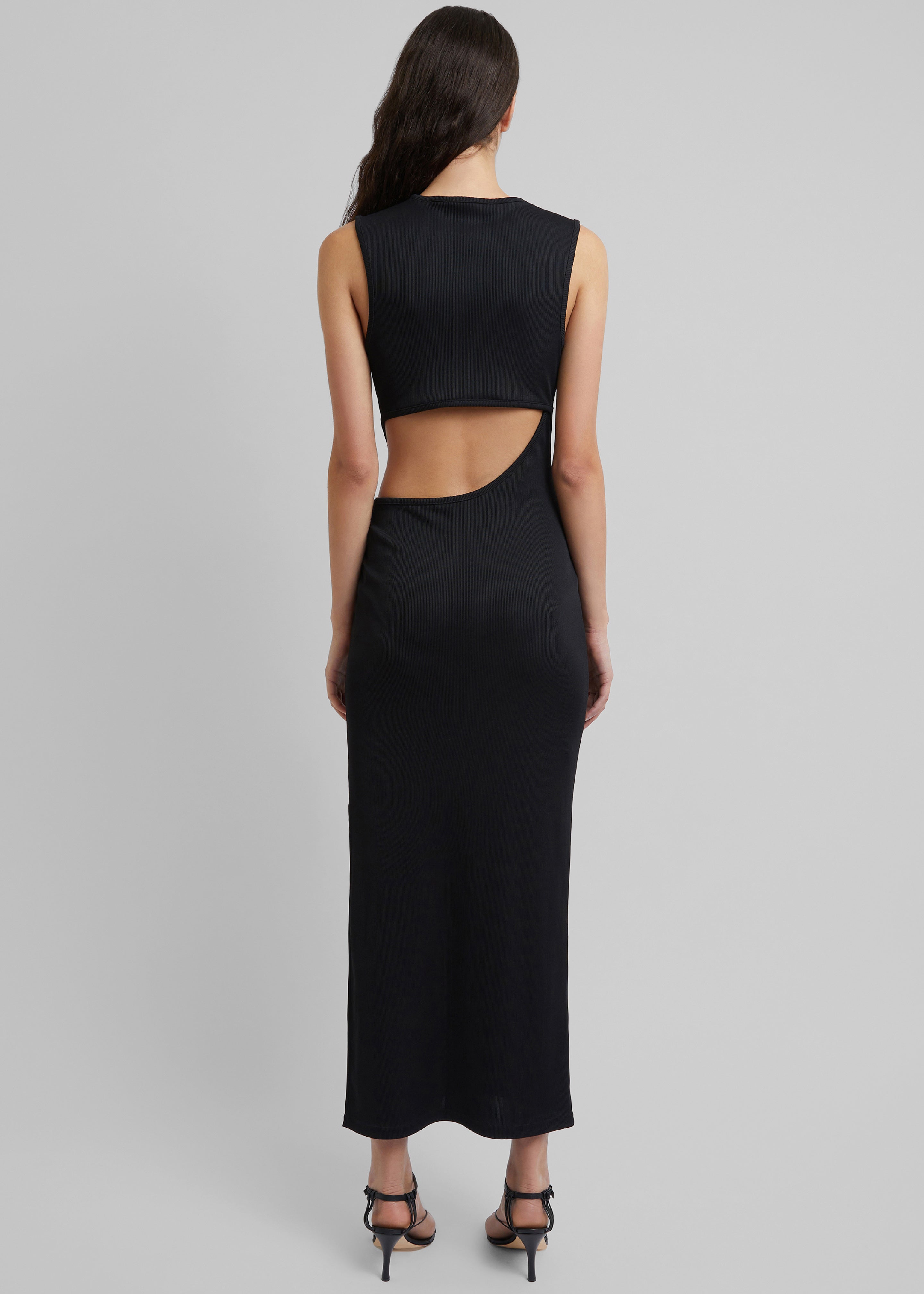 Christopher Esber Folia Float Buckle Tank Dress - Black - 5