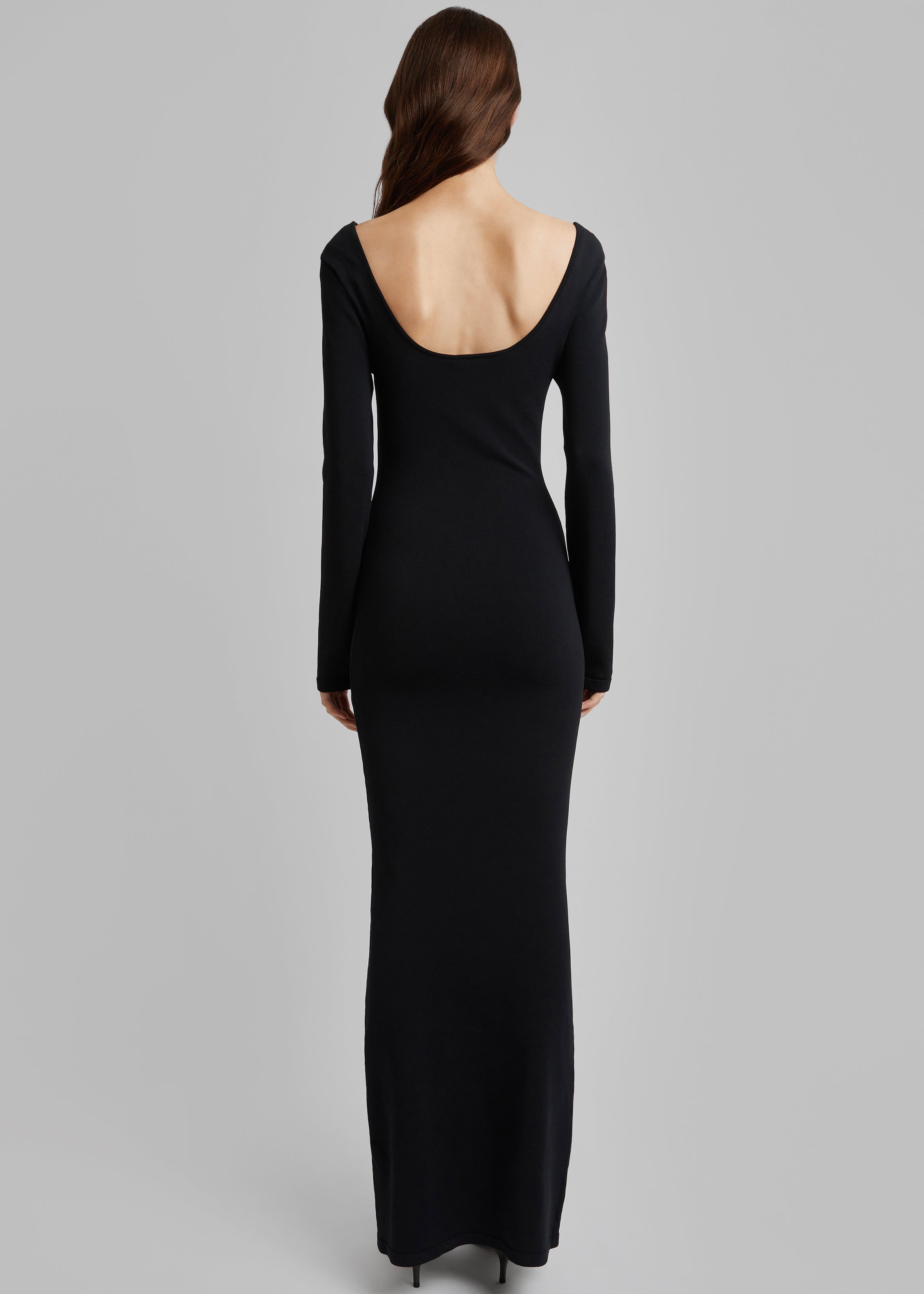 Christopher Esber Salacia Wire Long Sleeve Dress - Black - 5
