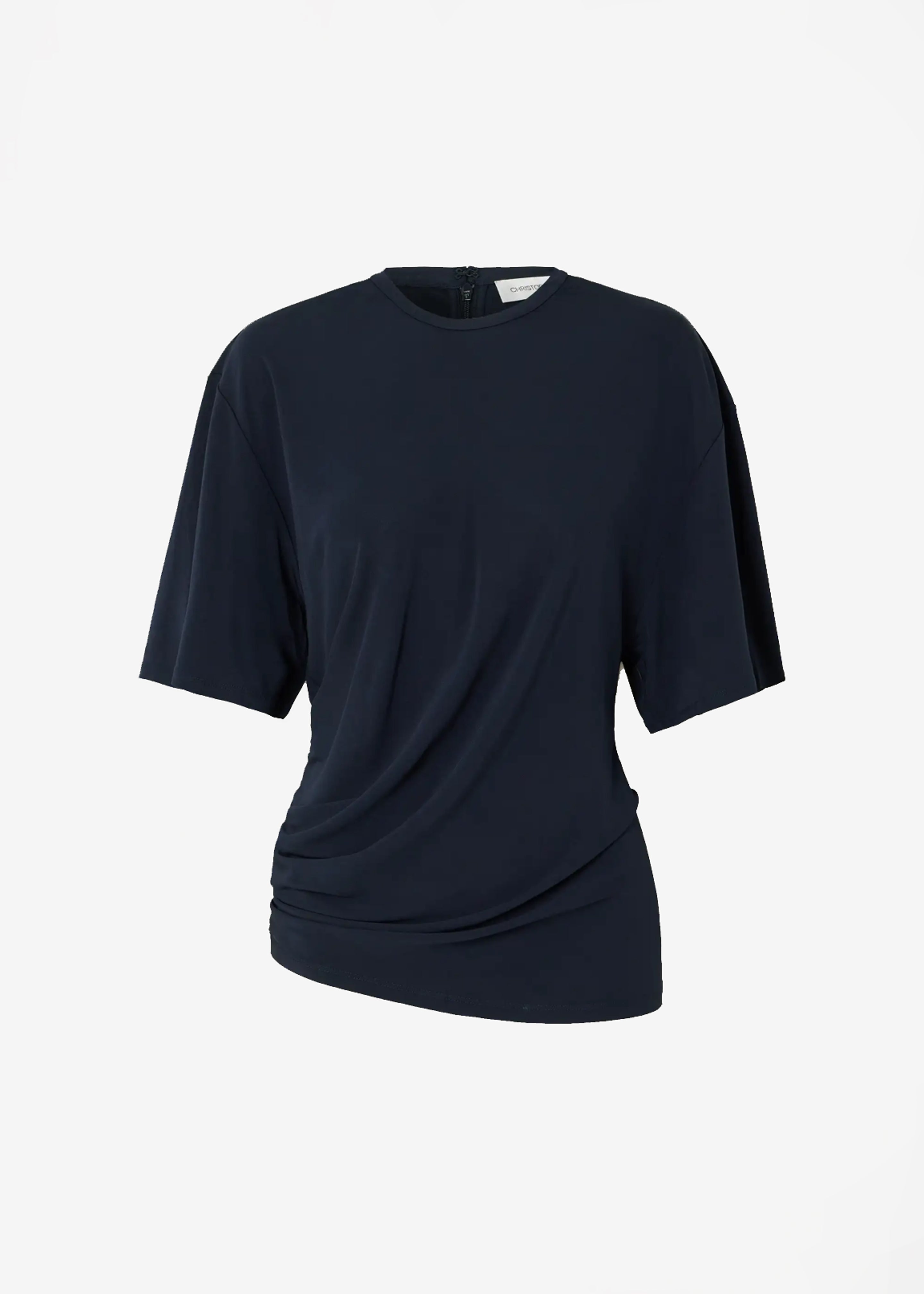 Christopher Esber Side Cowl Waist Tee - Ink - 7