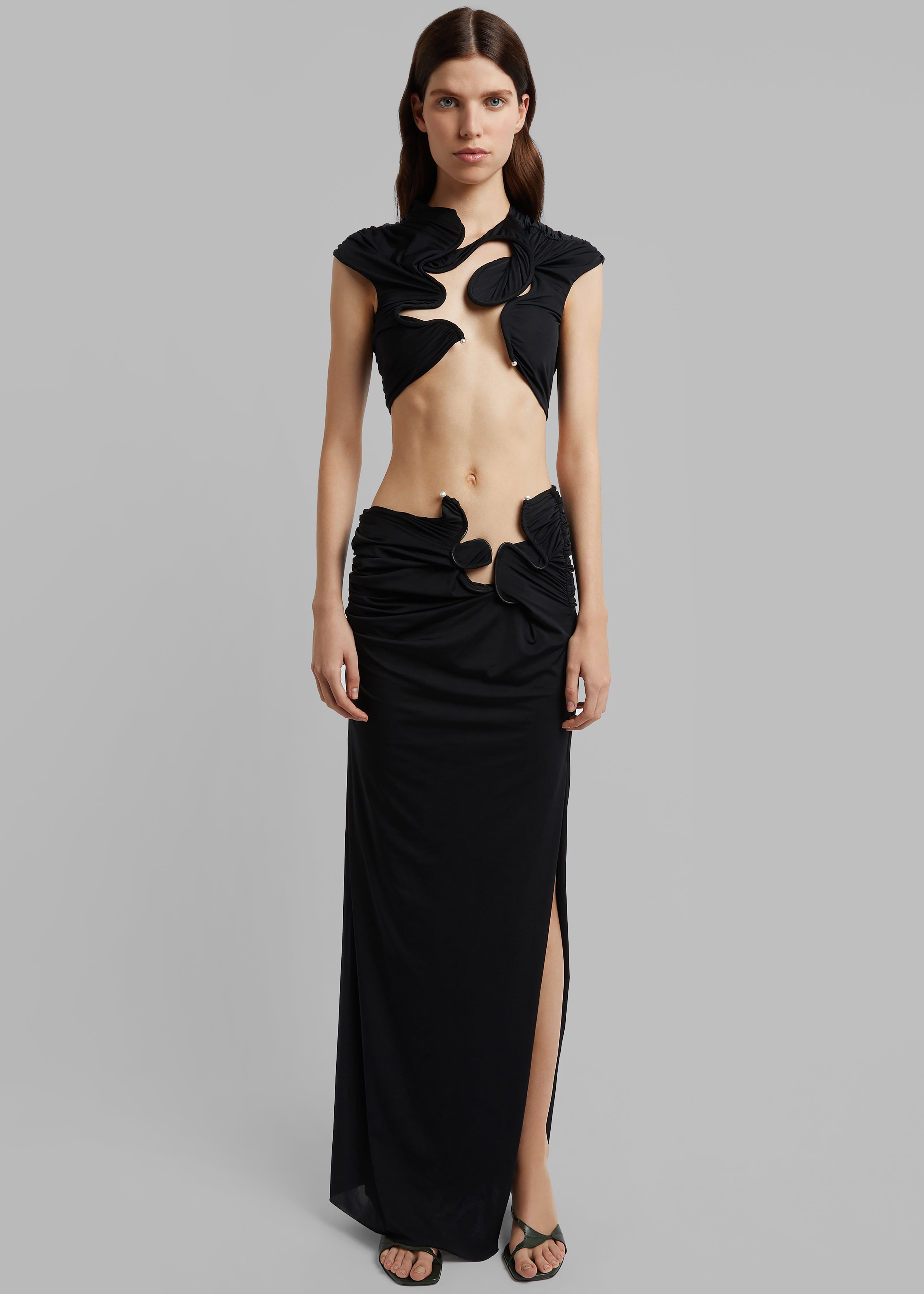 Christopher Esber Venus Crop Top - Black - 5