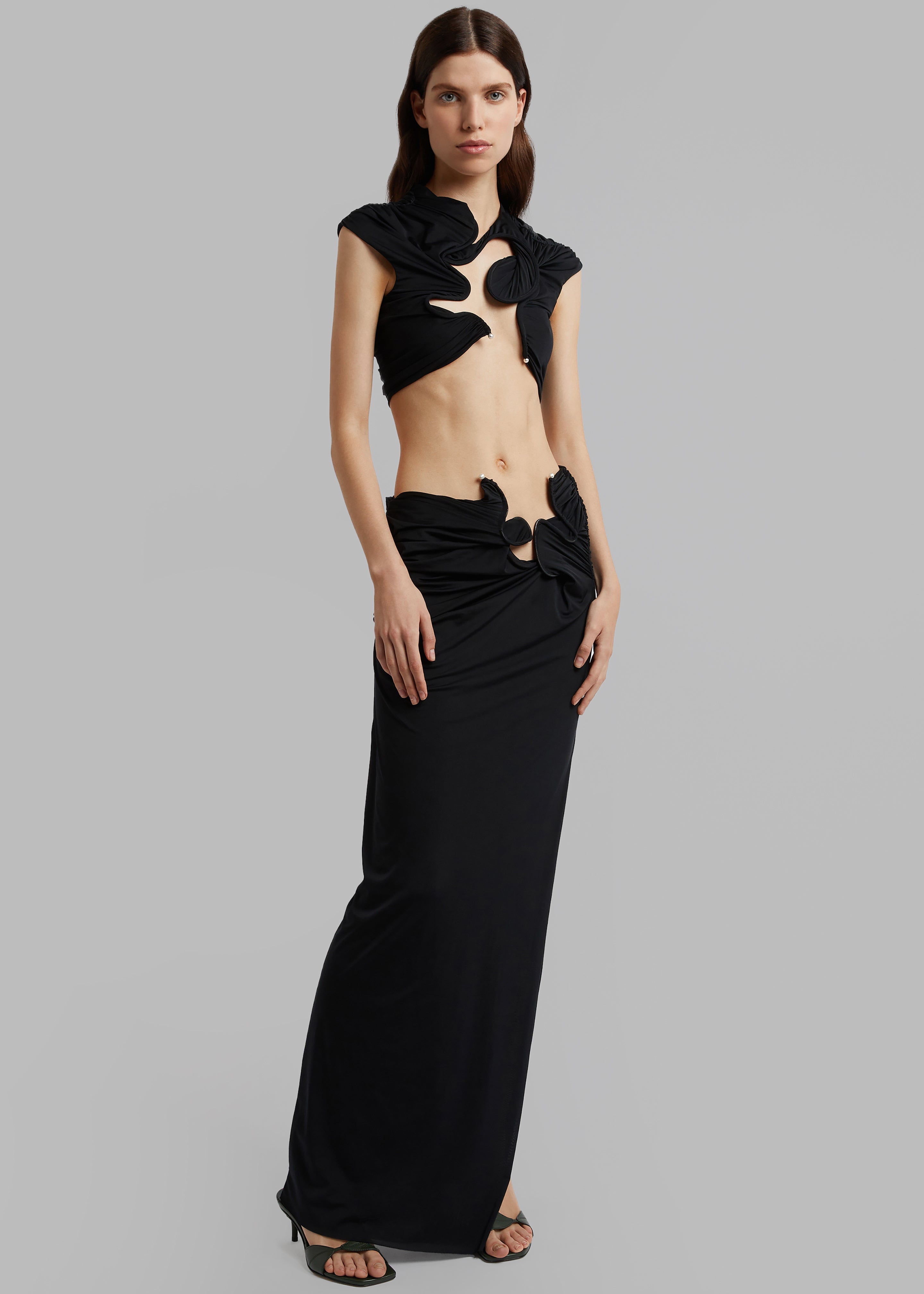 Christopher Esber Venus Crop Top - Black - 4
