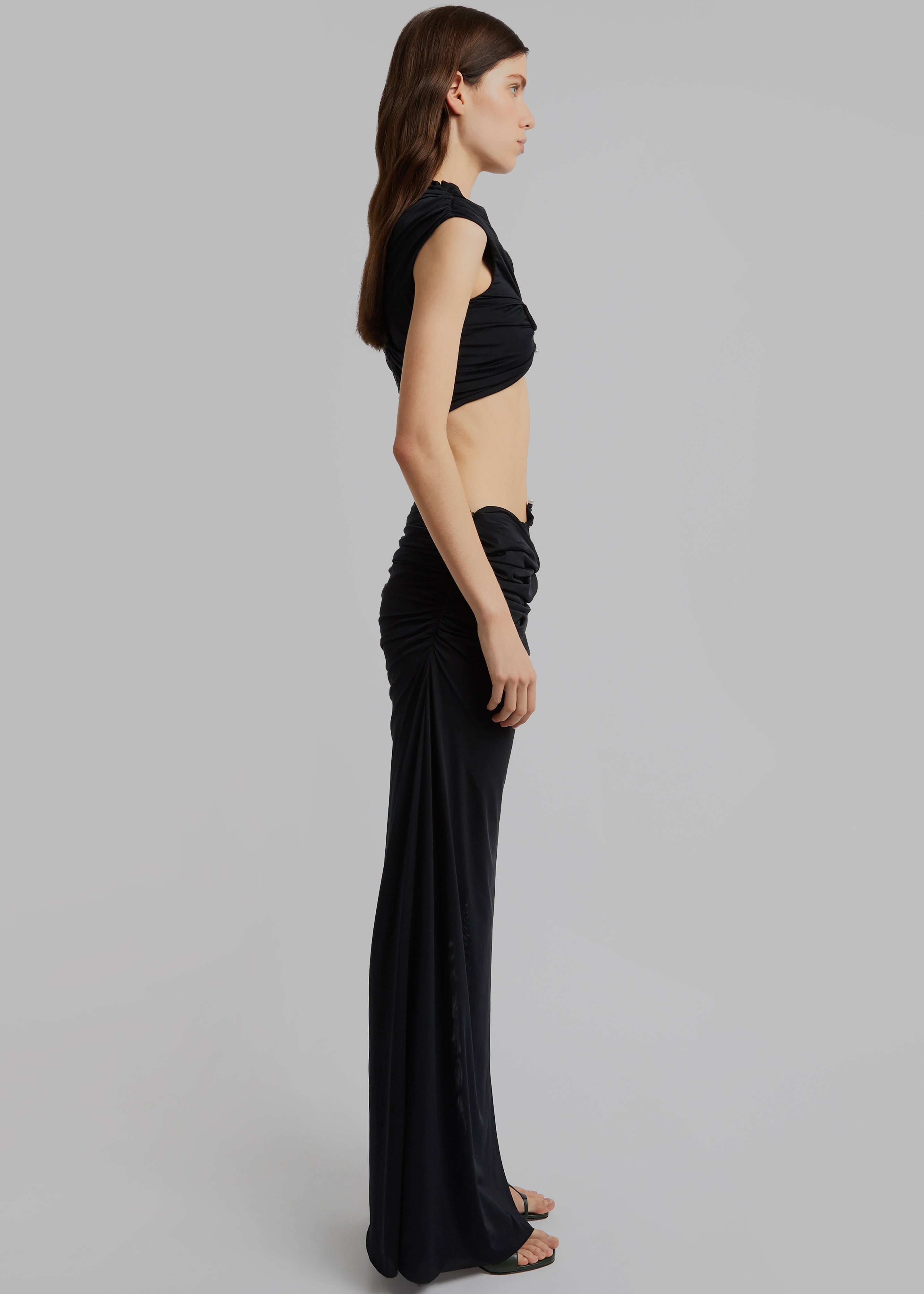 Christopher Esber Venus Crop Top - Black - 6
