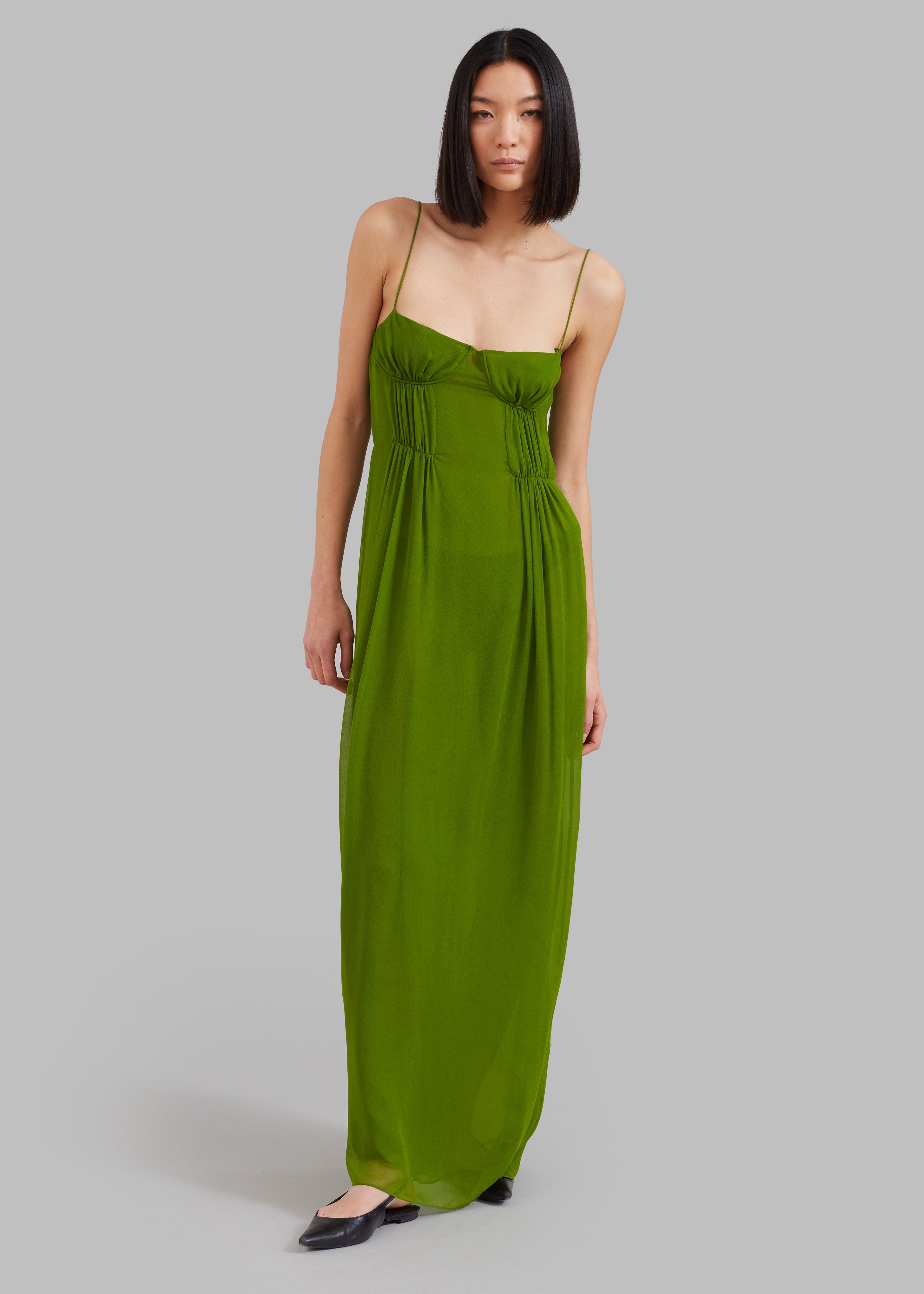 Christopher Esber Balconette Bra Dress - Vert Green - 3