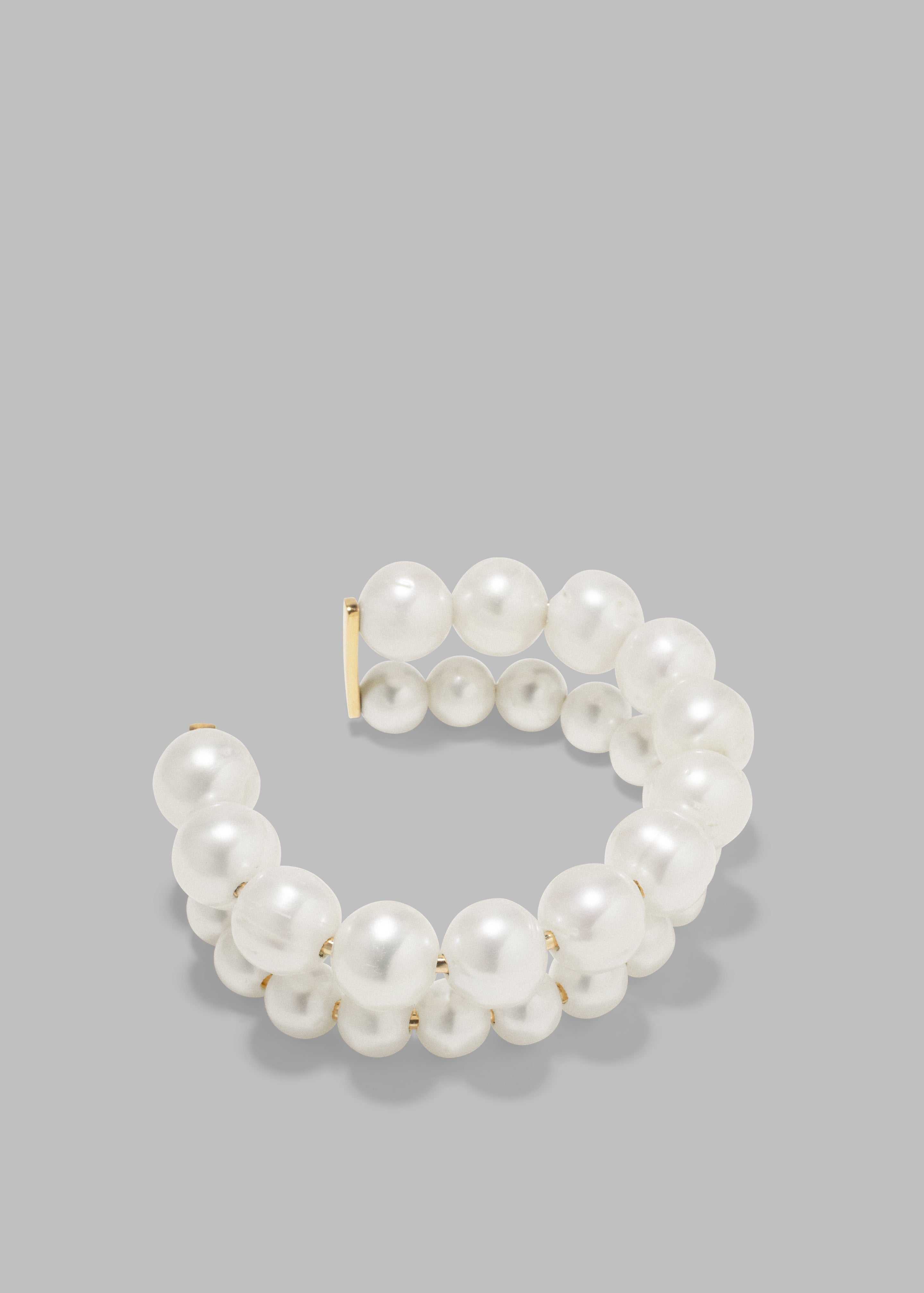 Completedworks One (Blank) Can Change the World Bracelet Cuff - Pearl/Gold Vermeil - 2