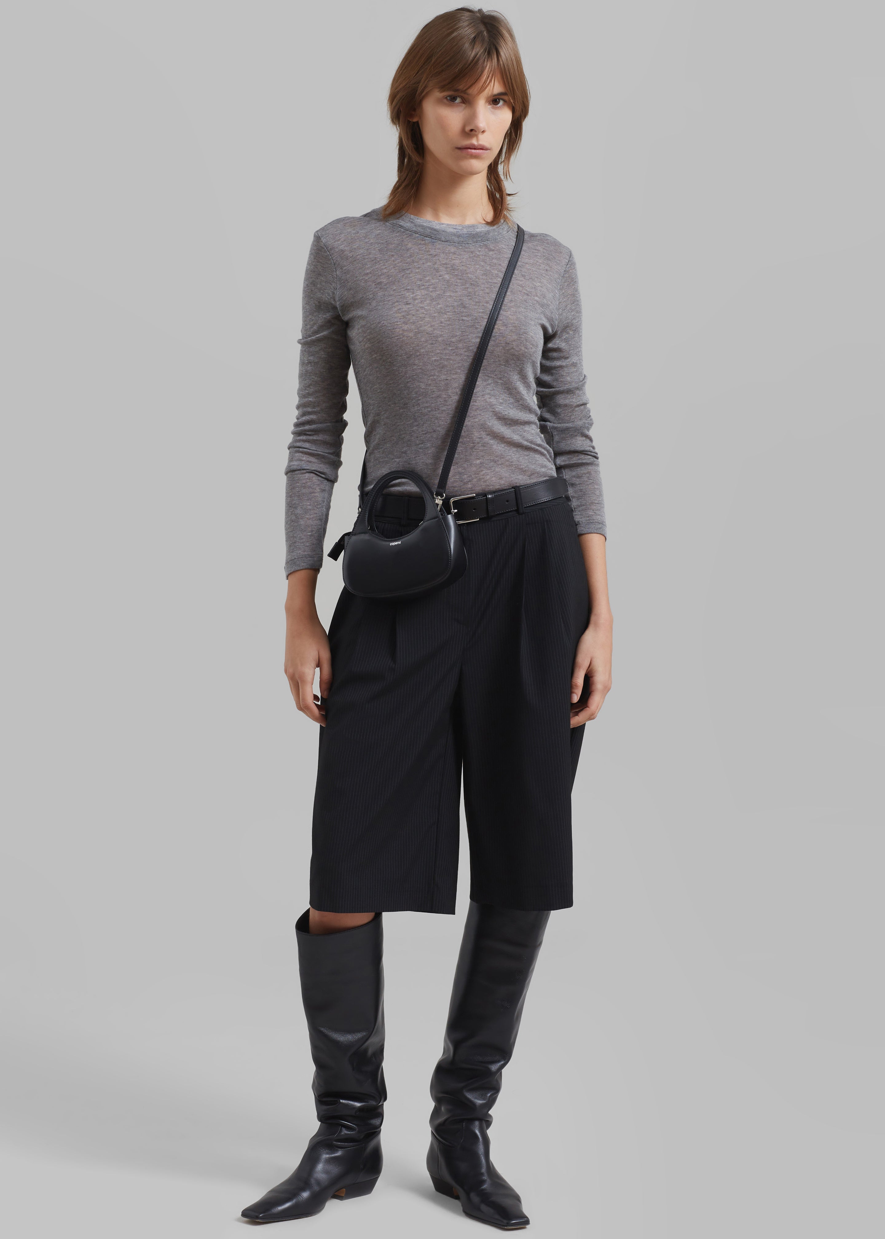Coperni Micro Baguette Swipe Bag - Black - 3