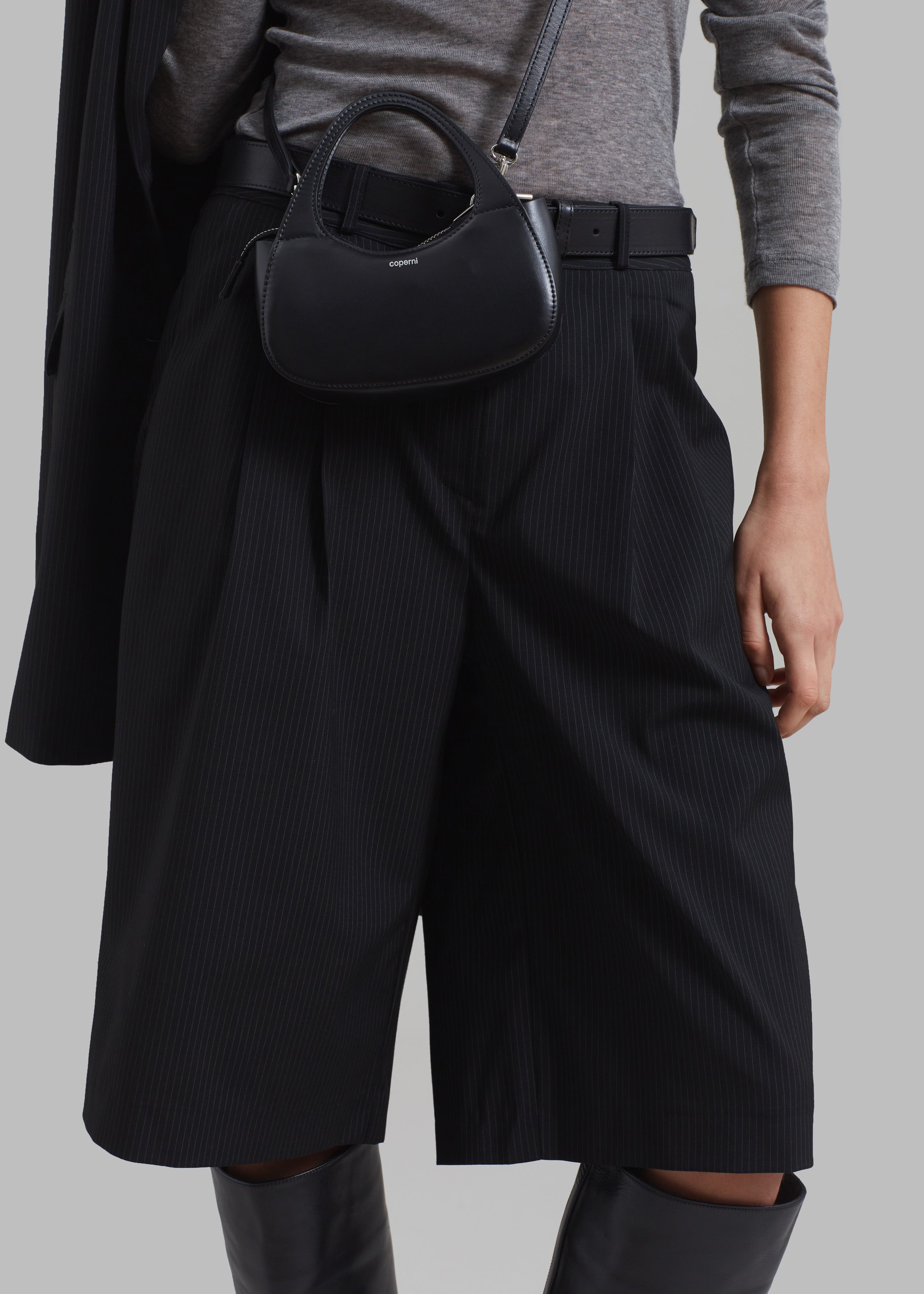Coperni Micro Baguette Swipe Bag - Black - 4