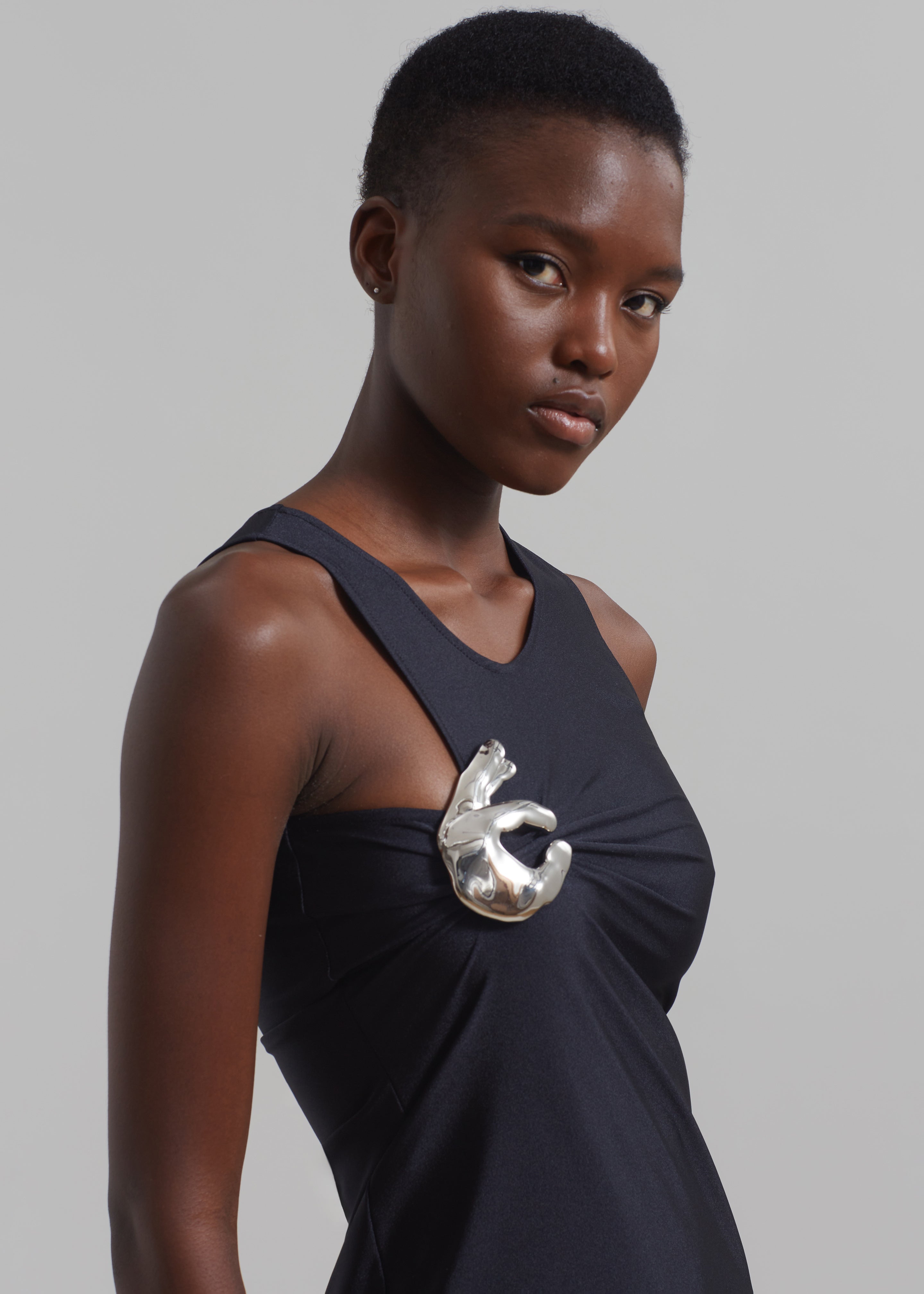 Coperni Single Emoji Dress - Black - 4