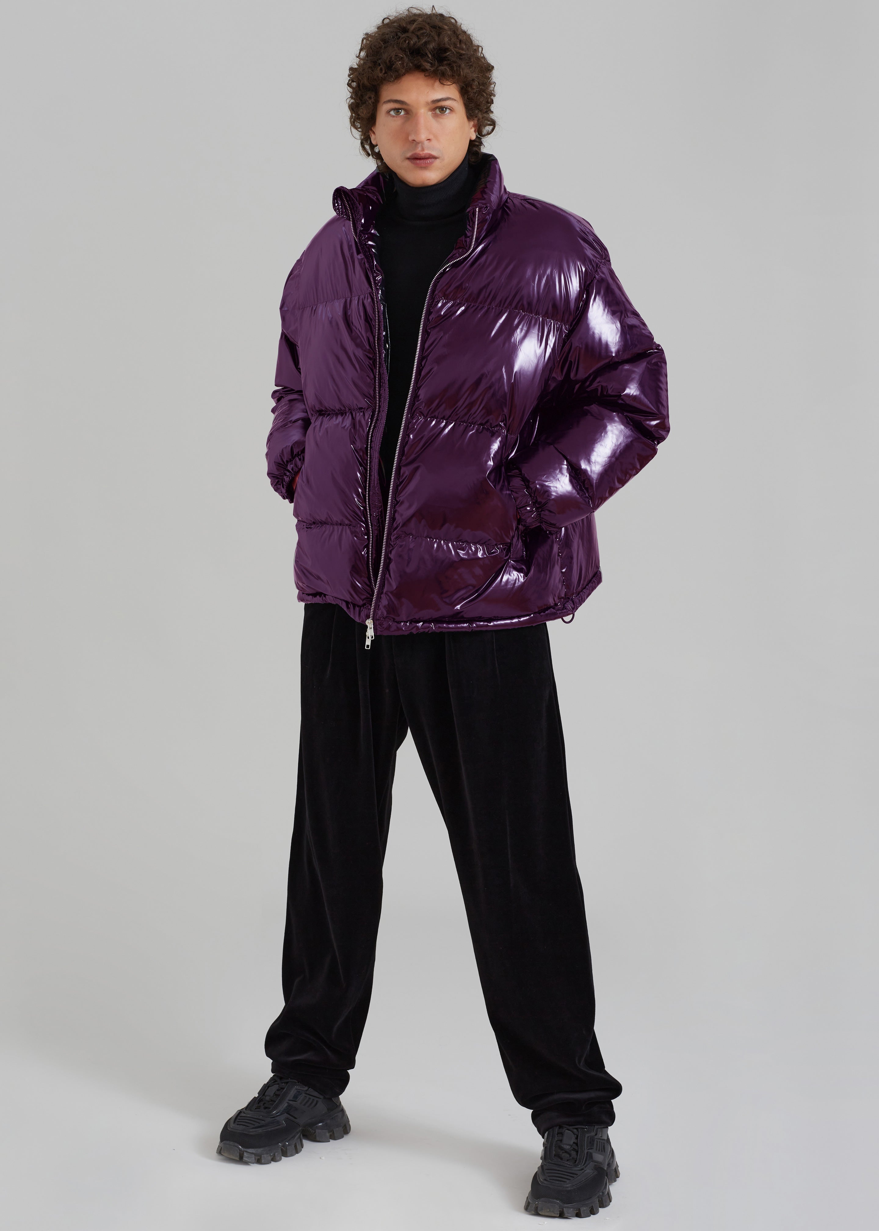 Carson Gloss Puffer - Aubergine - 3