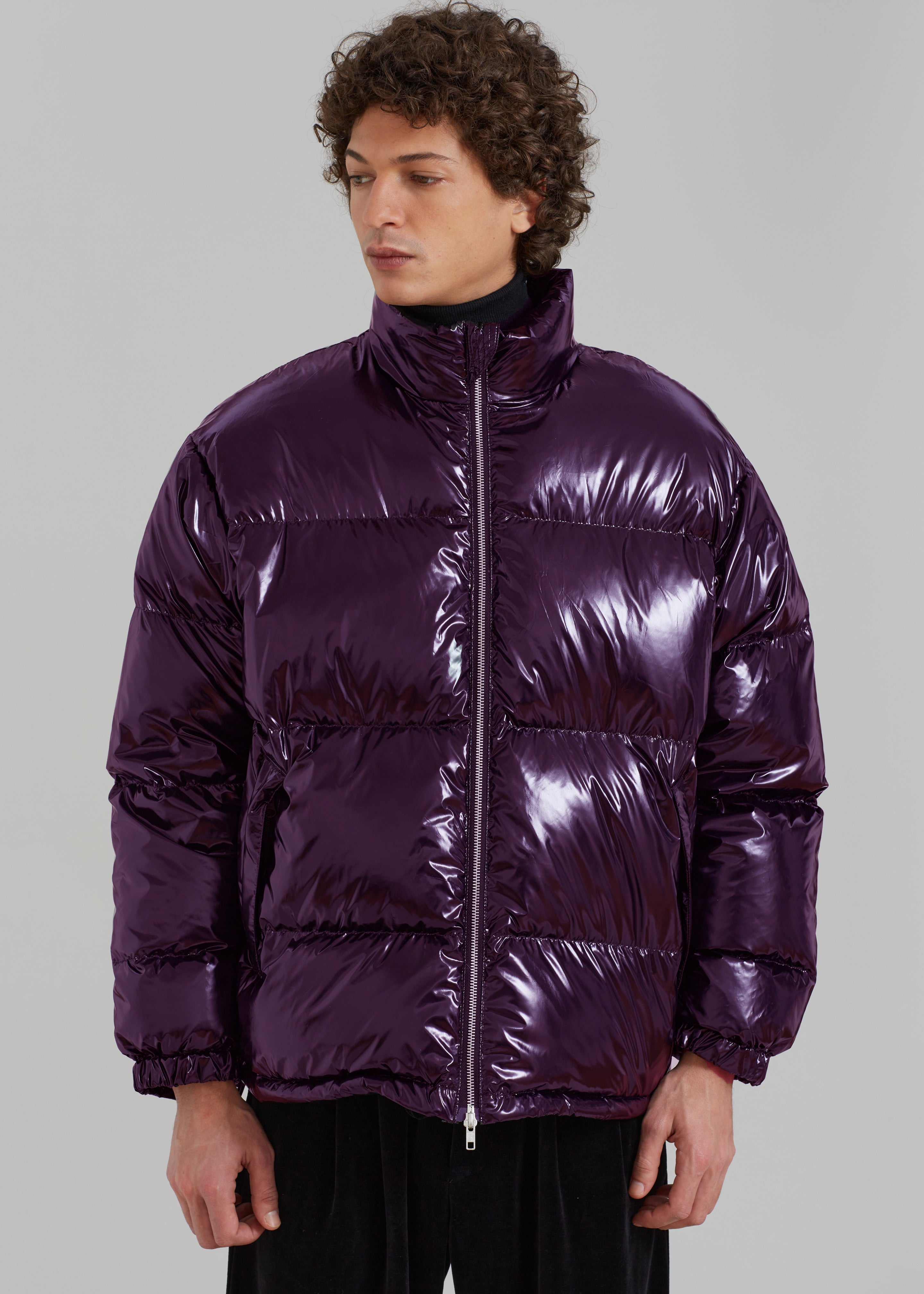 Carson Gloss Puffer - Aubergine - 4