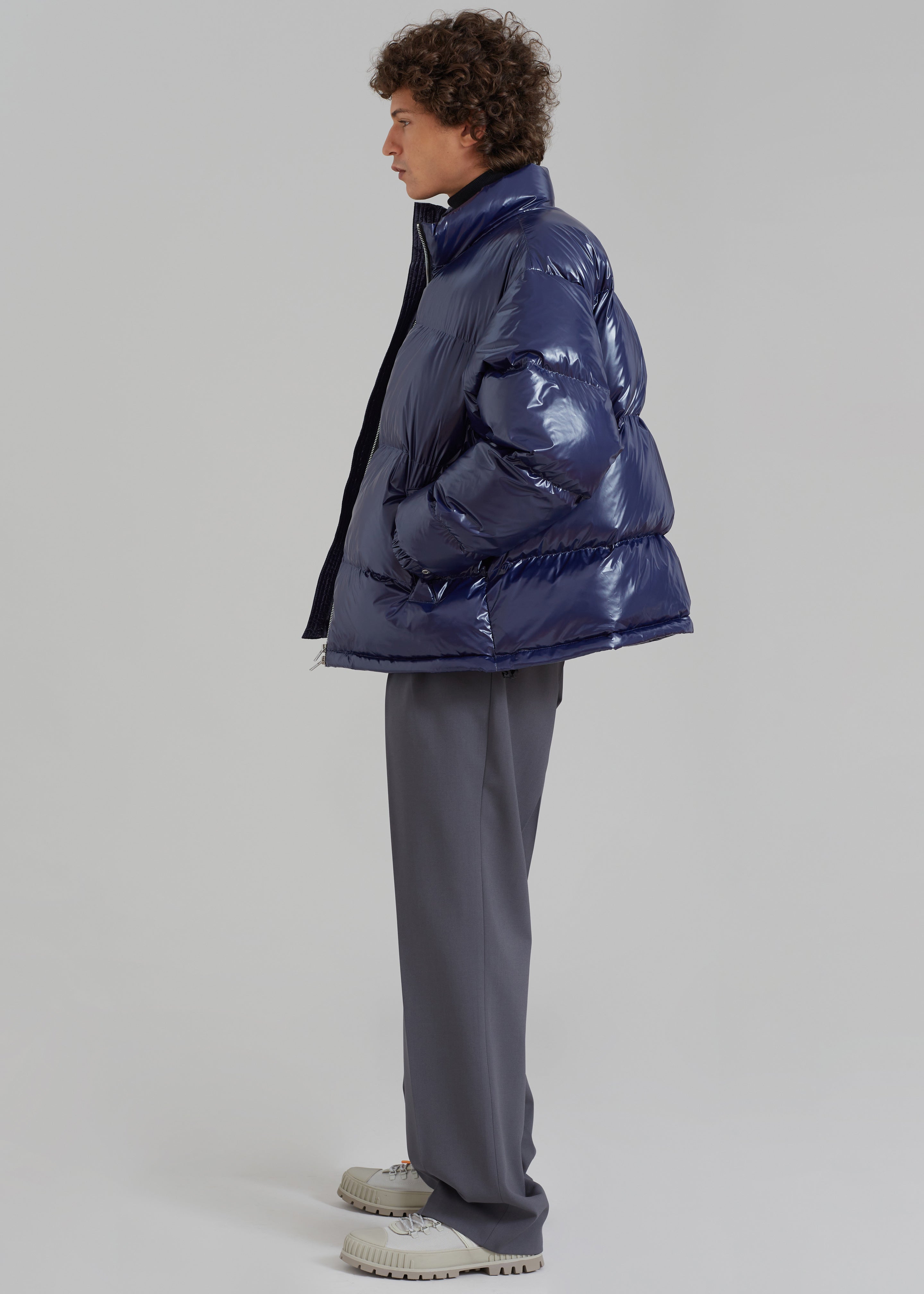 Carson Gloss Puffer - Navy - 5