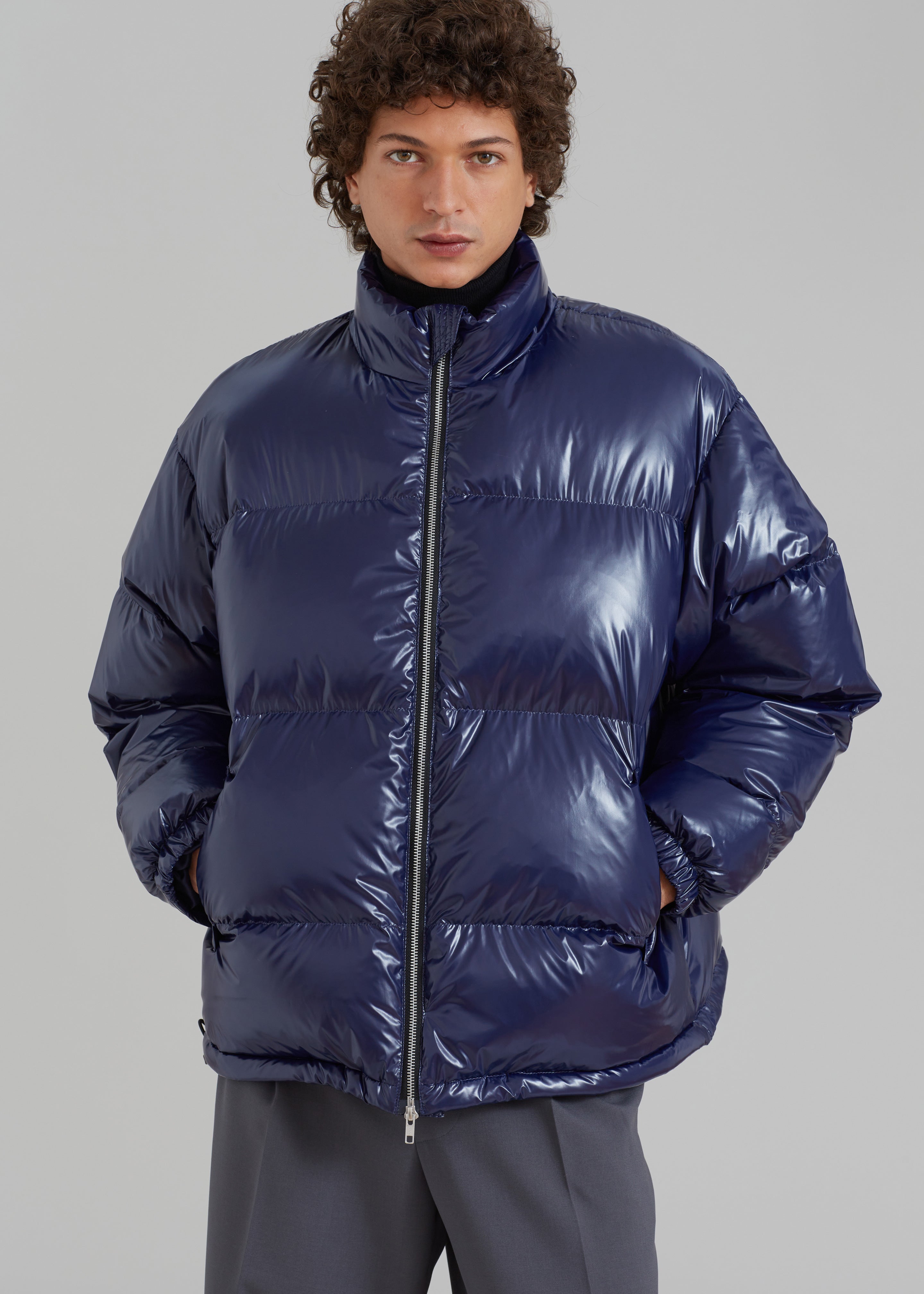 Carson Gloss Puffer - Navy - 6