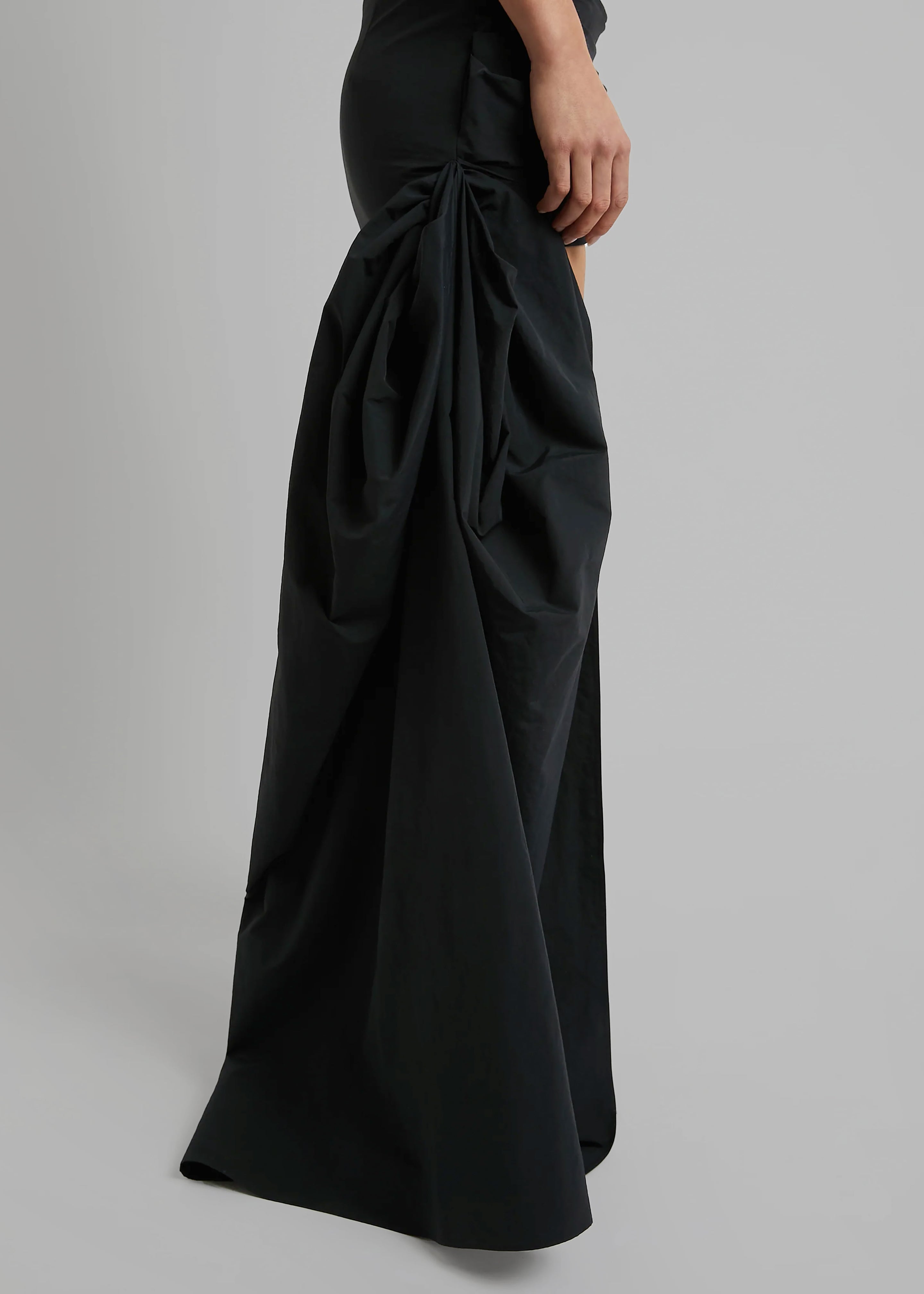 Christopher Esber Draped Bustle Micro Skirt - Black - 10