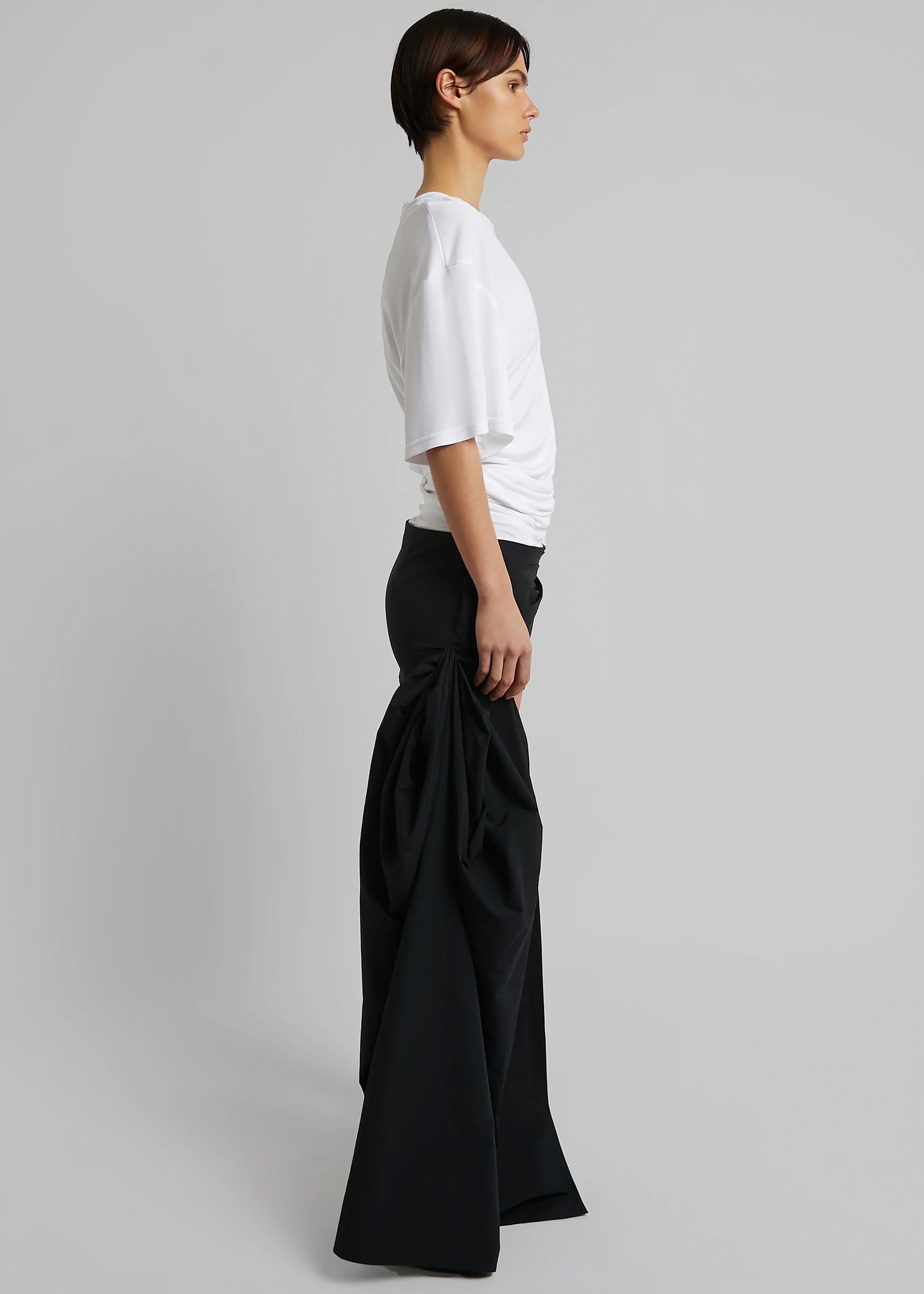 Christopher Esber Draped Bustle Micro Skirt - Black - 8