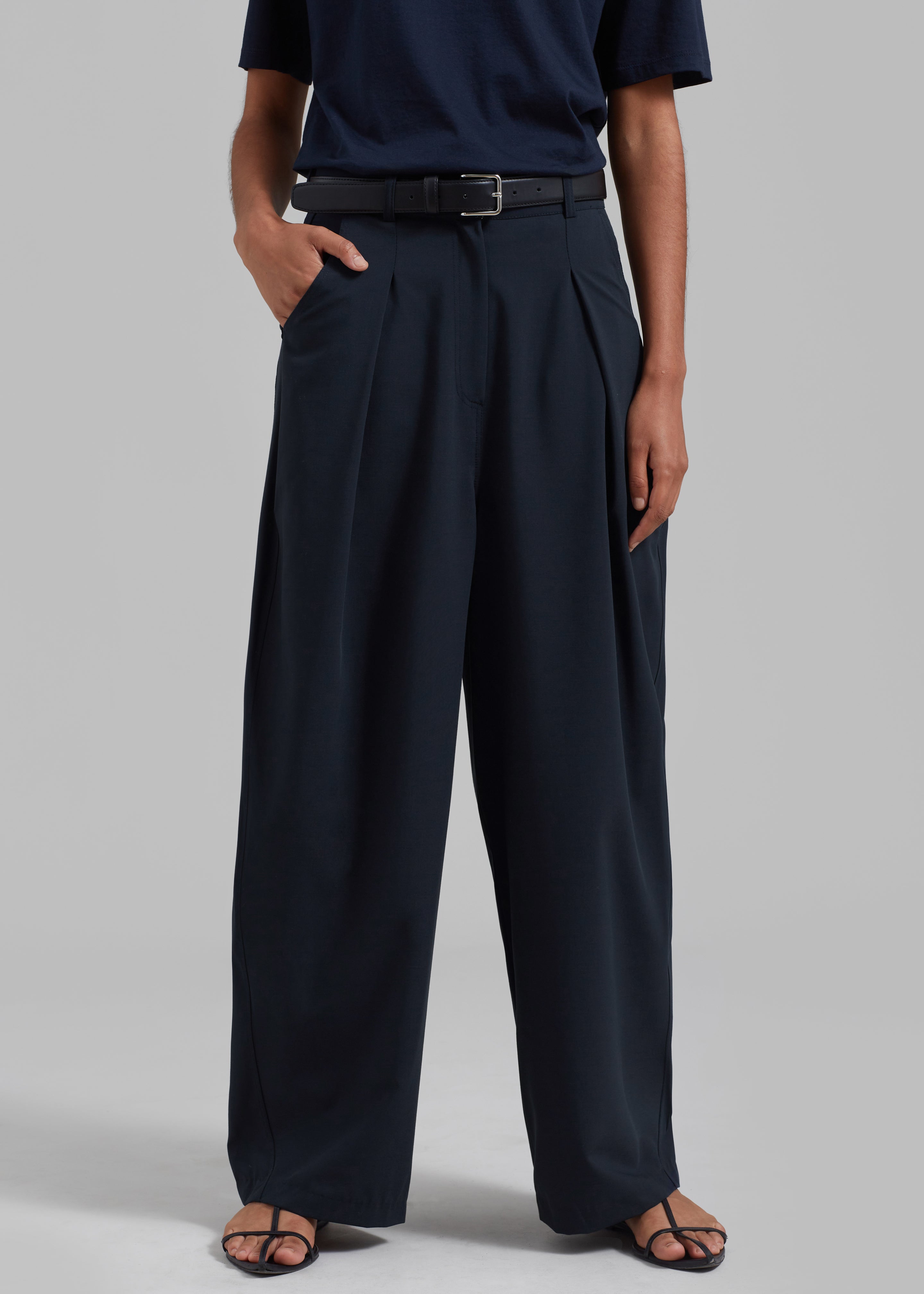 Dani Wide Pants - Navy - 2