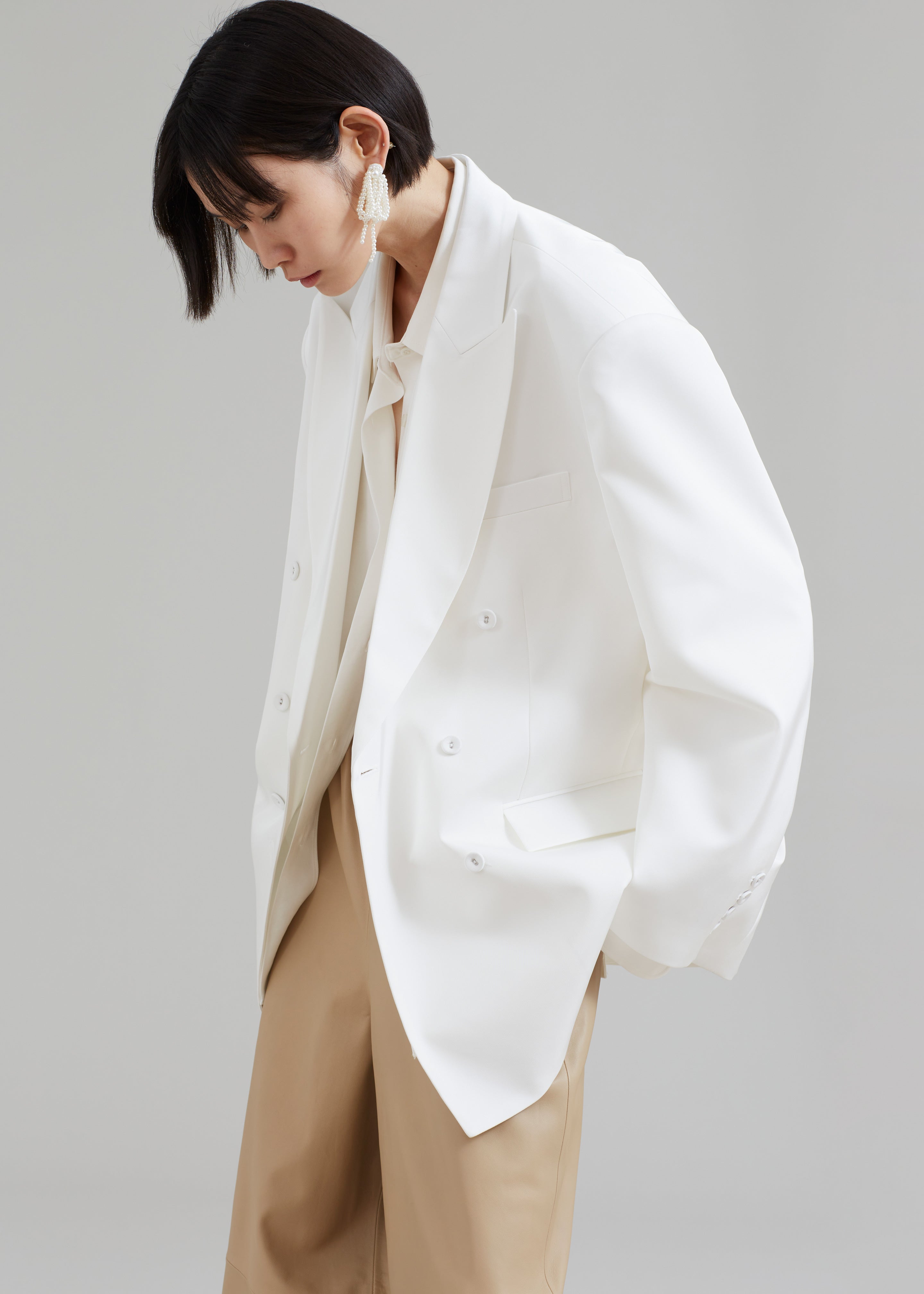 Demi Blazer - White - 8