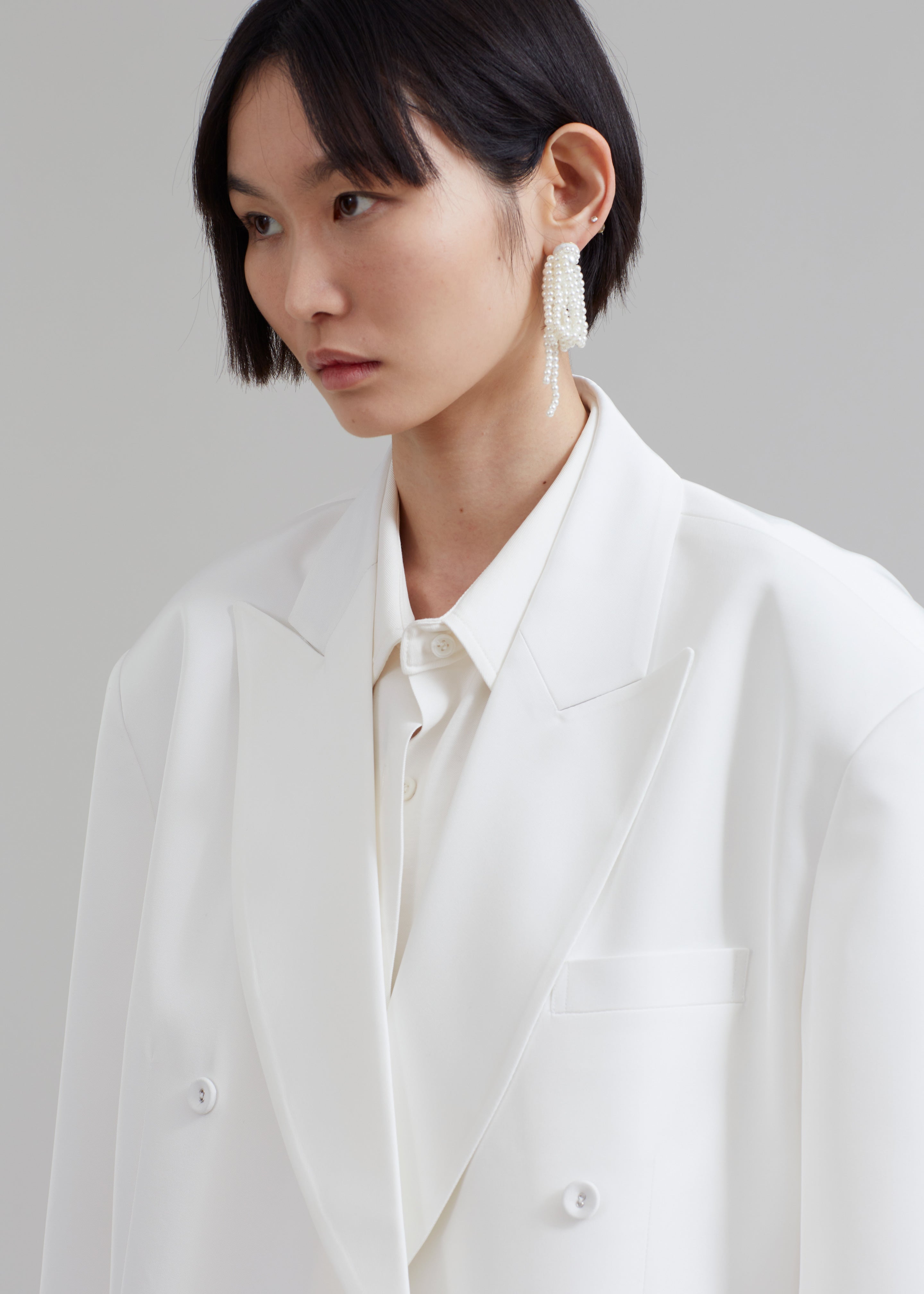 Demi Blazer - White - 4