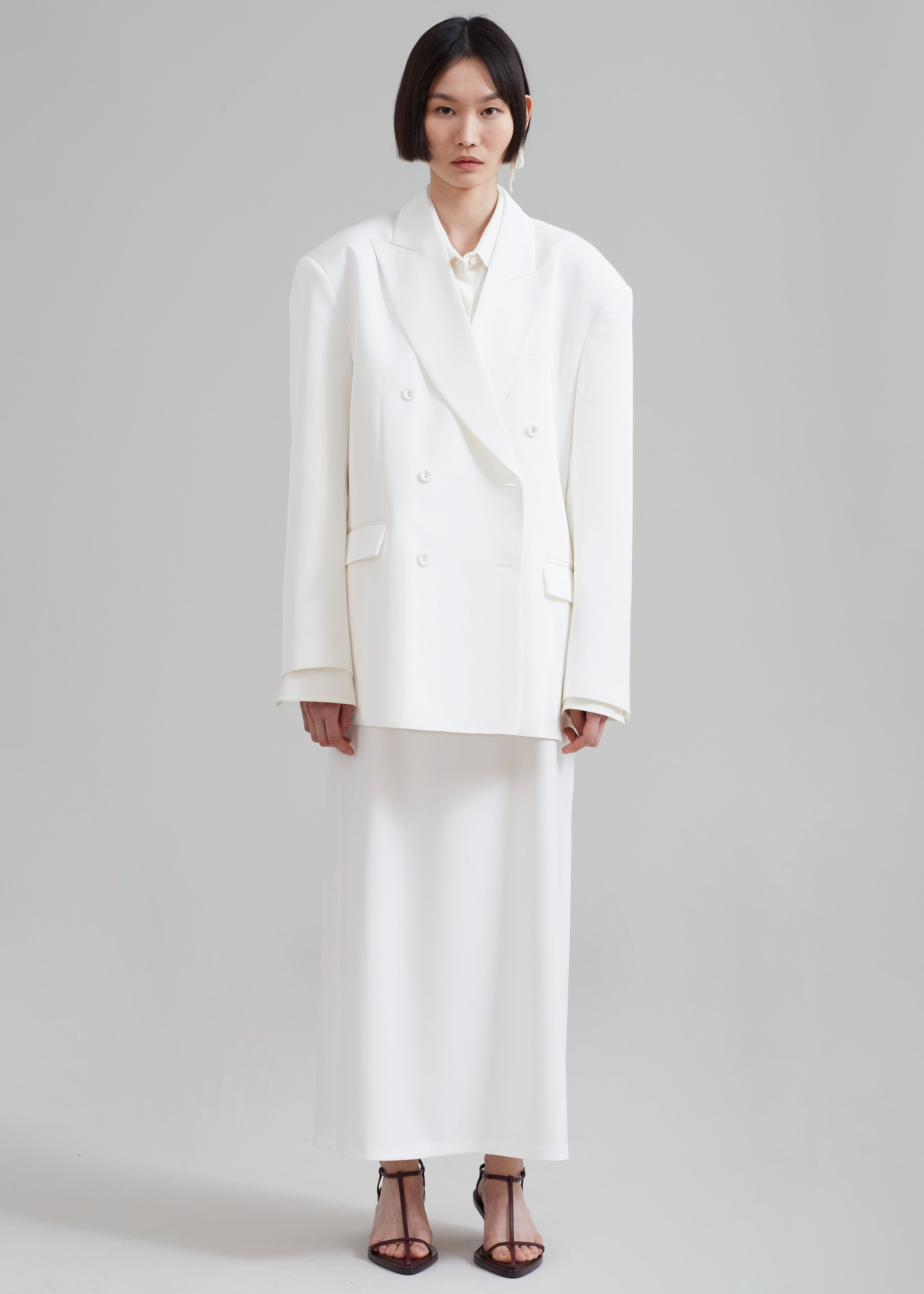 Demi Blazer - White - 7
