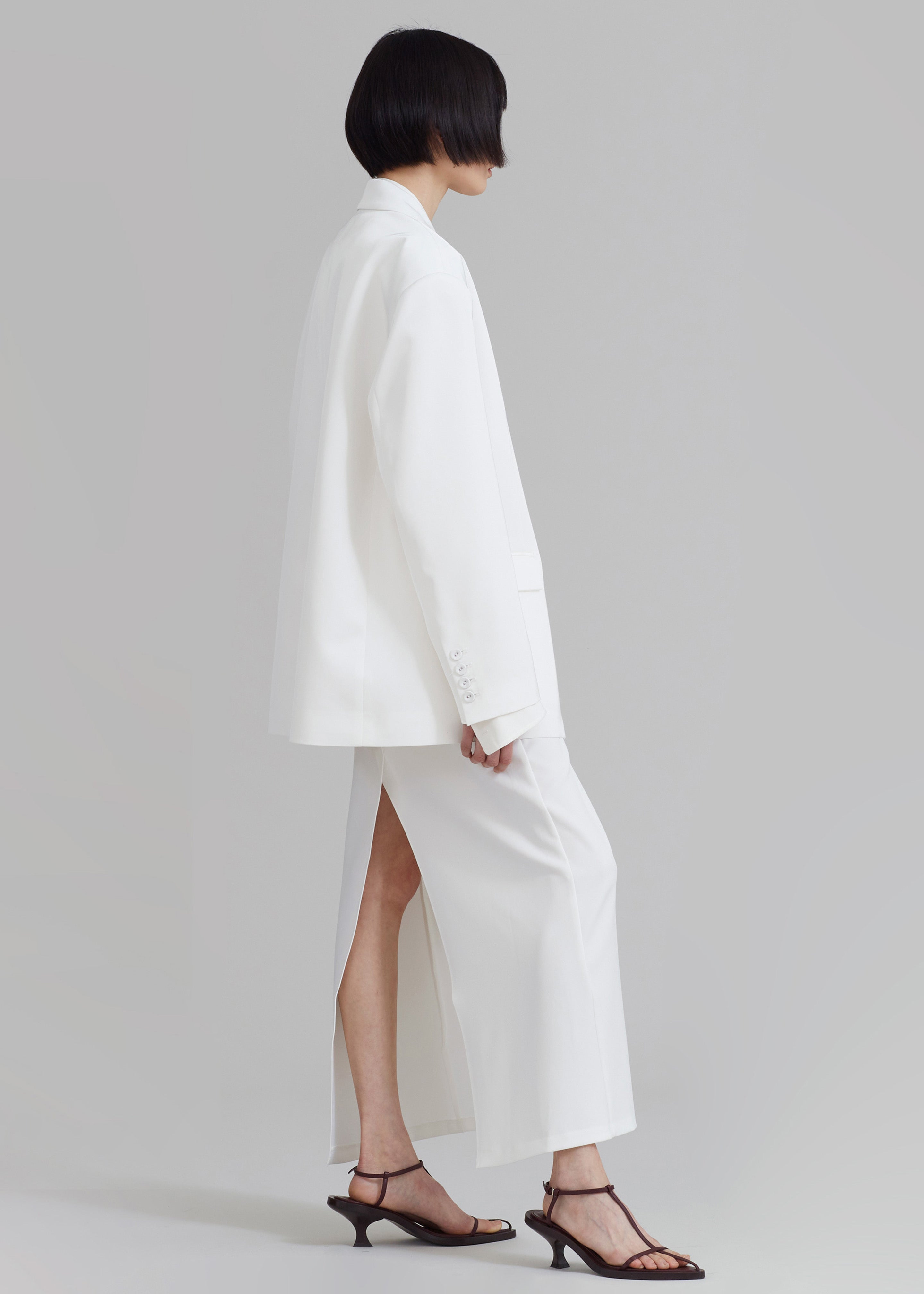 Demi Blazer - White - 10
