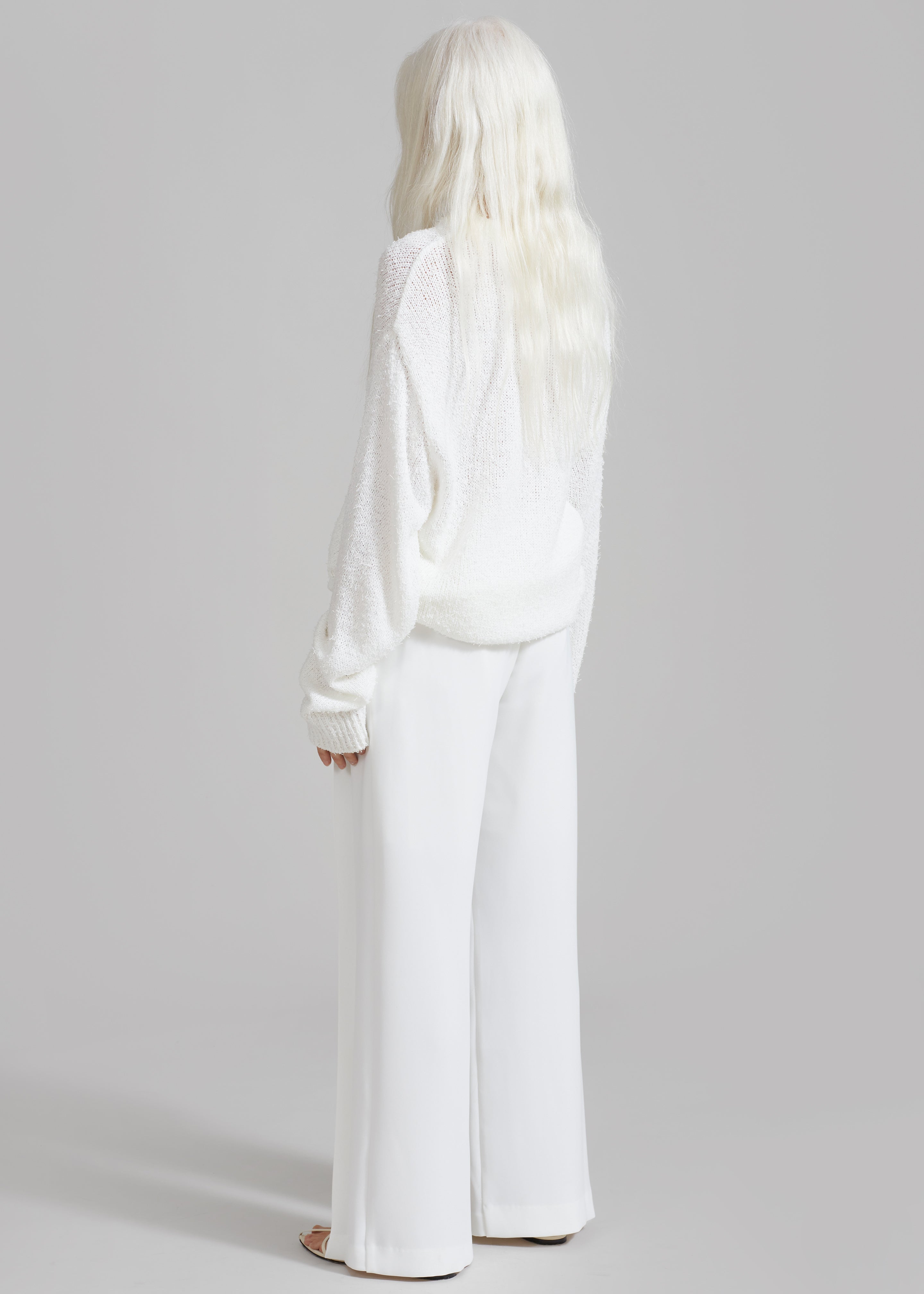 Dillon Pleated Pants - White - 8