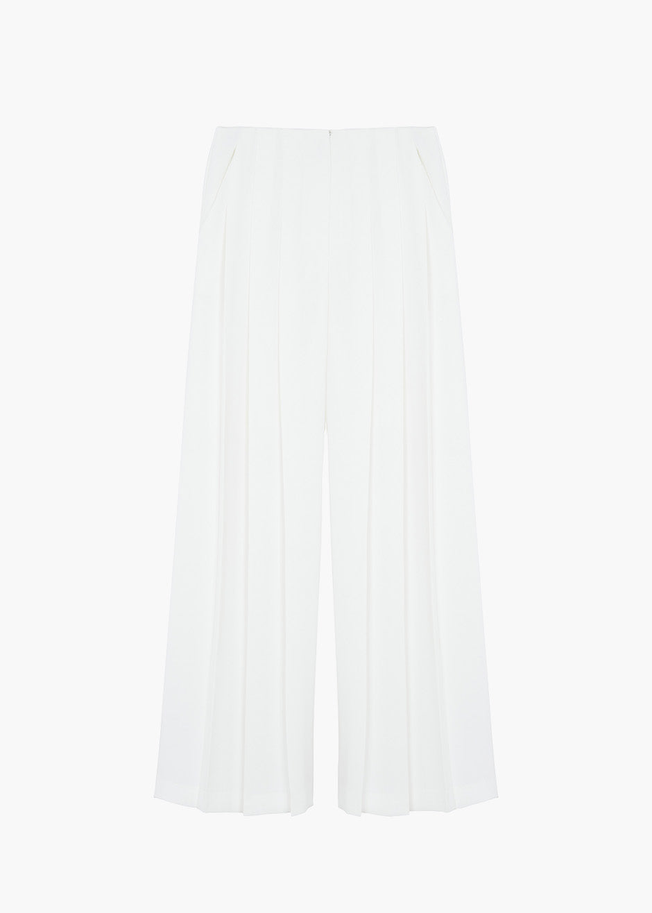 Dillon Pleated Pants - White - 9