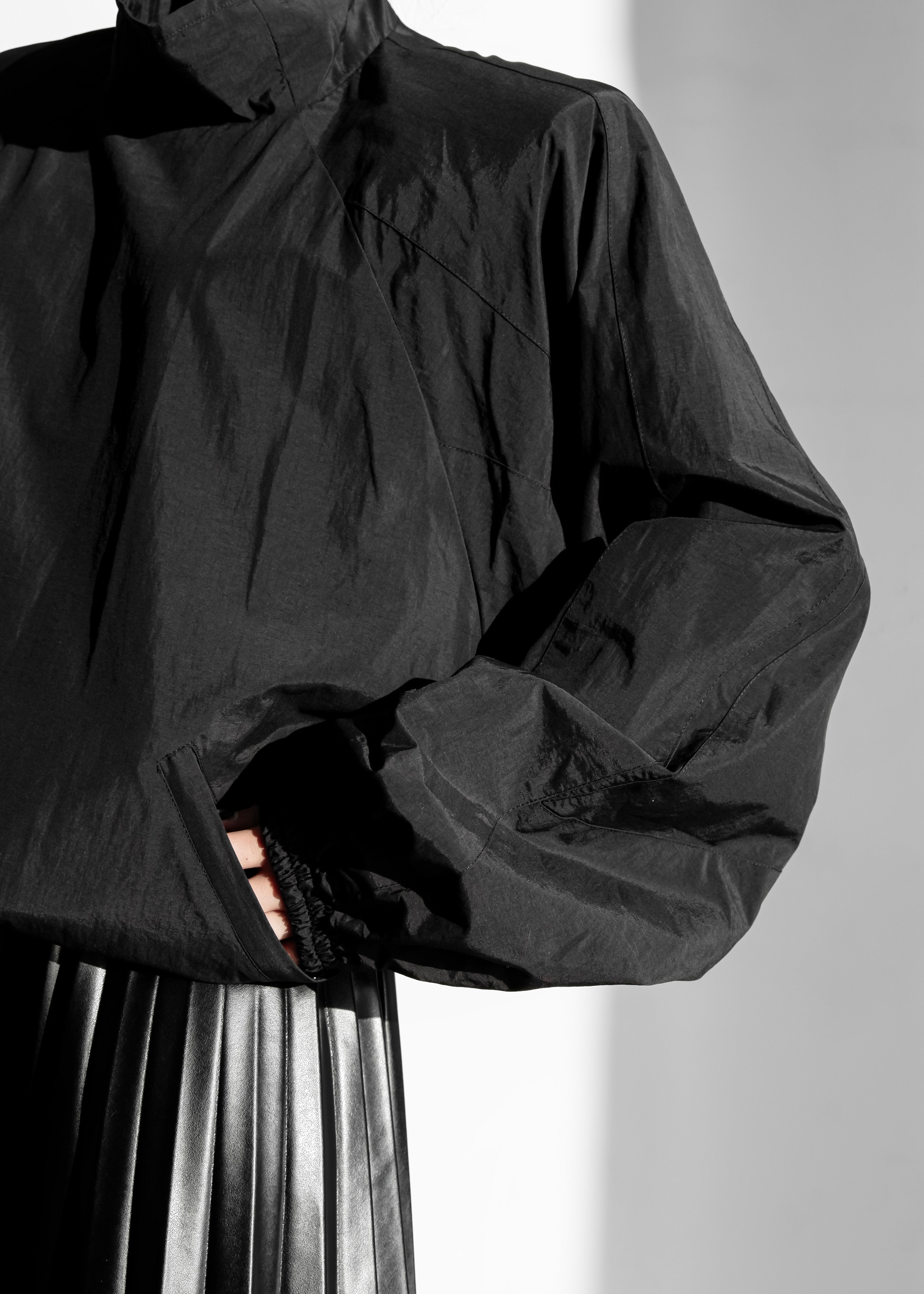 Doyle Mockneck Anorak - Black - 6