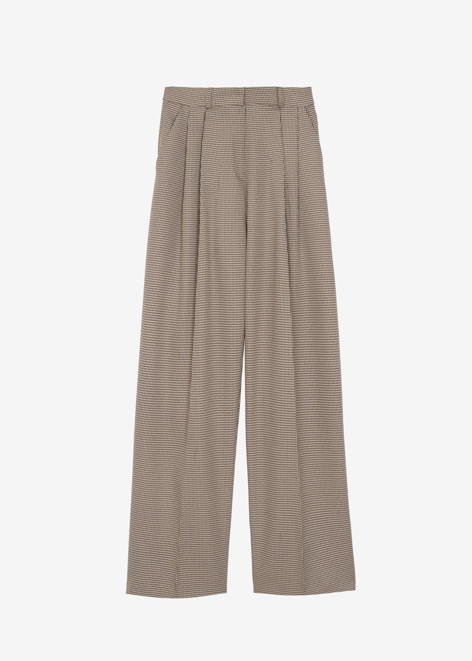 Desio Houndstooth Pants - Chocolate - 12