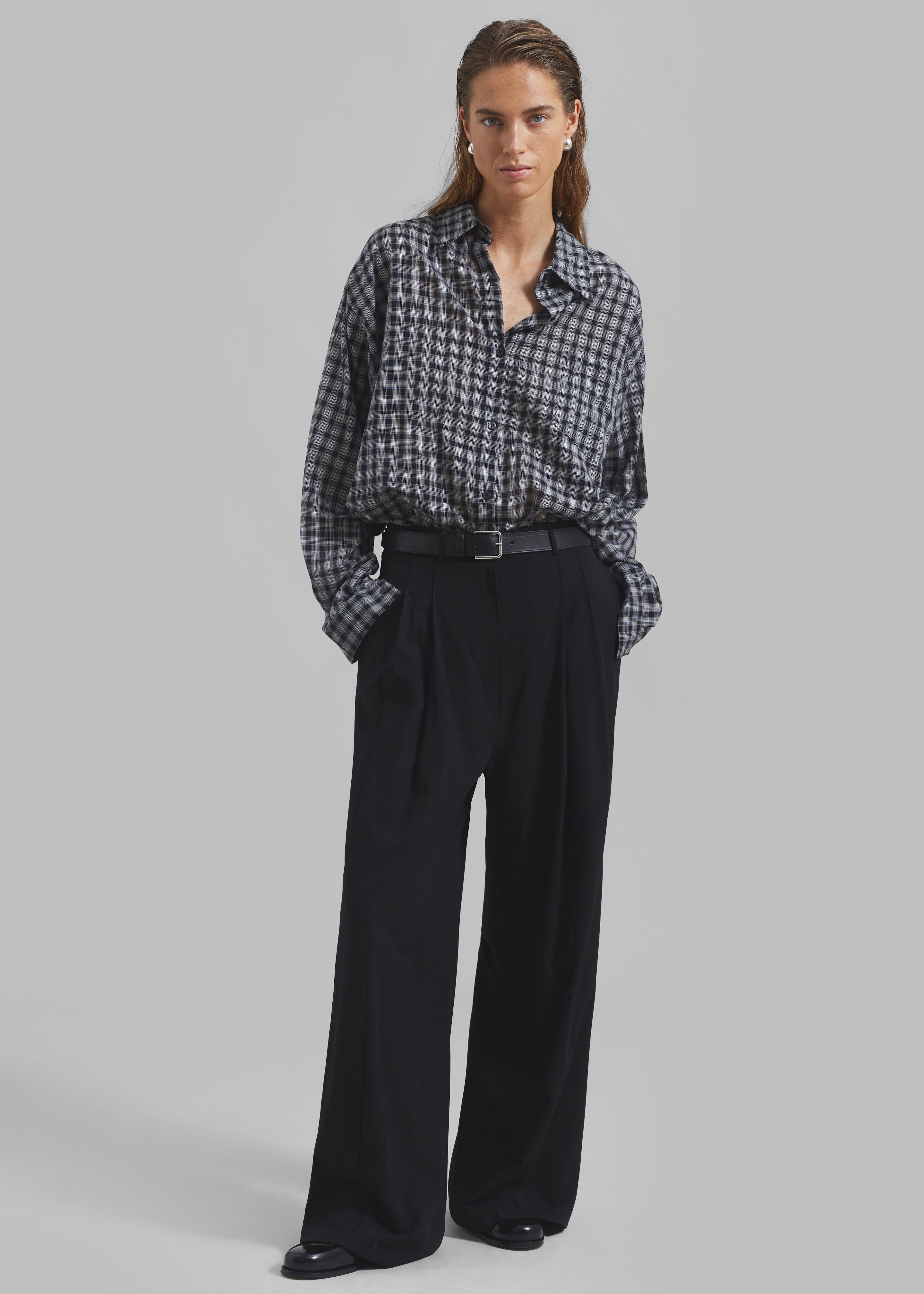 Emmett Plaid Shirt - Black - 2