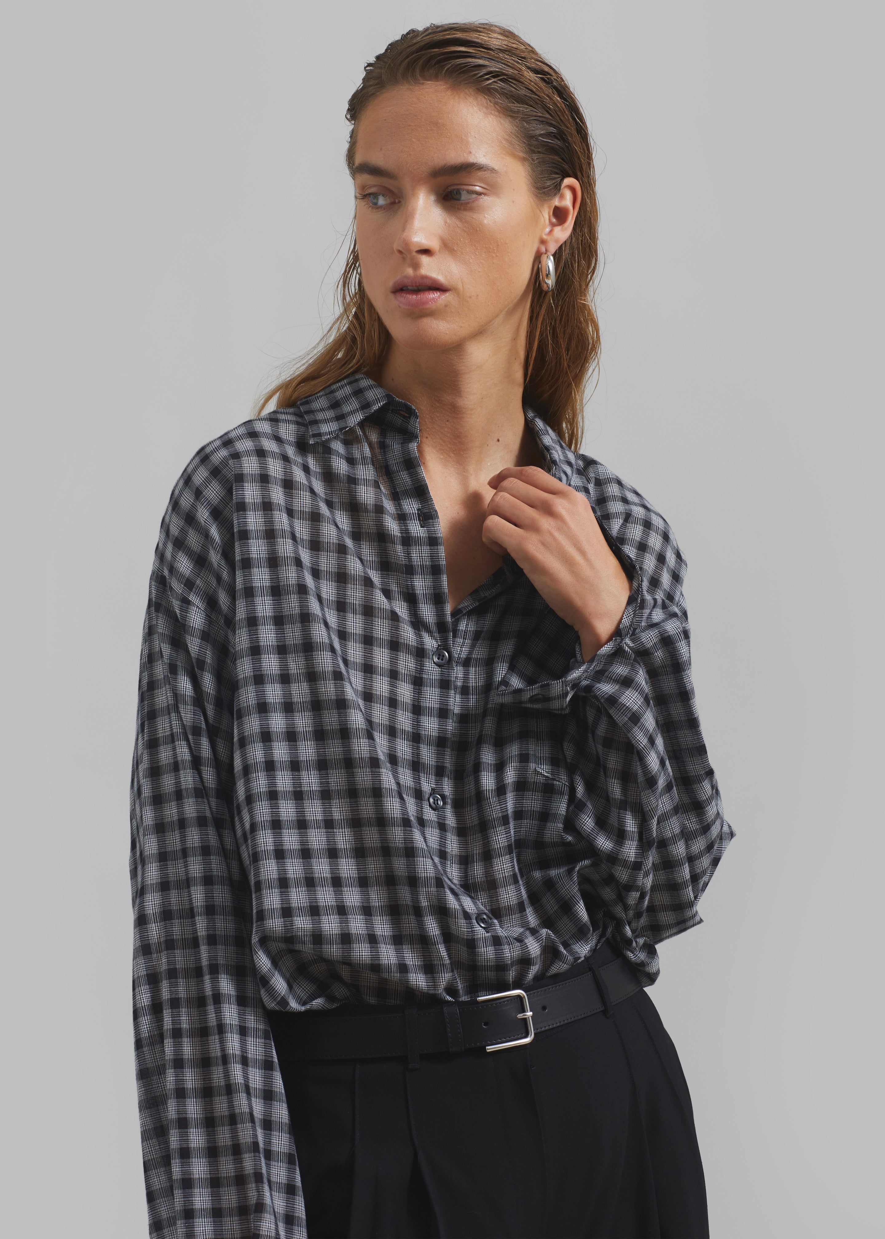 Emmett Plaid Shirt - Black - 3