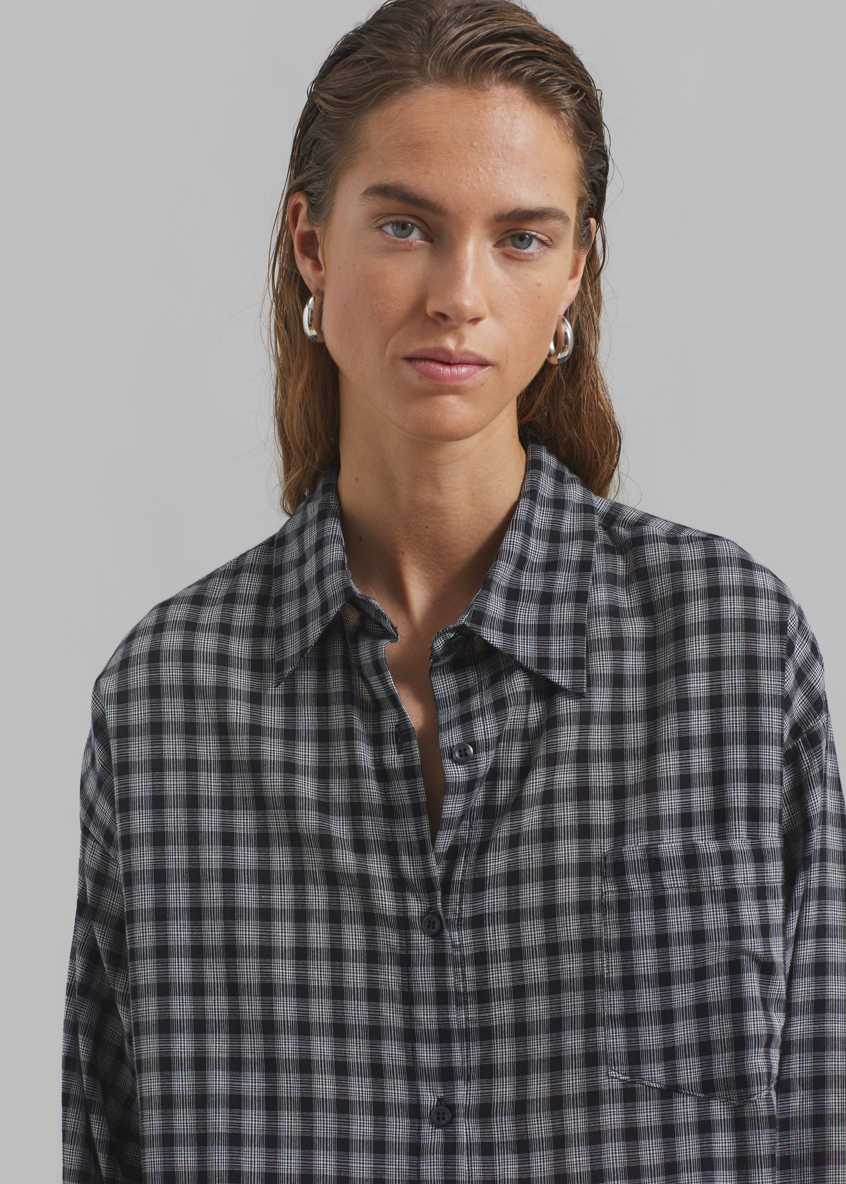 Emmett Plaid Shirt - Black - 5