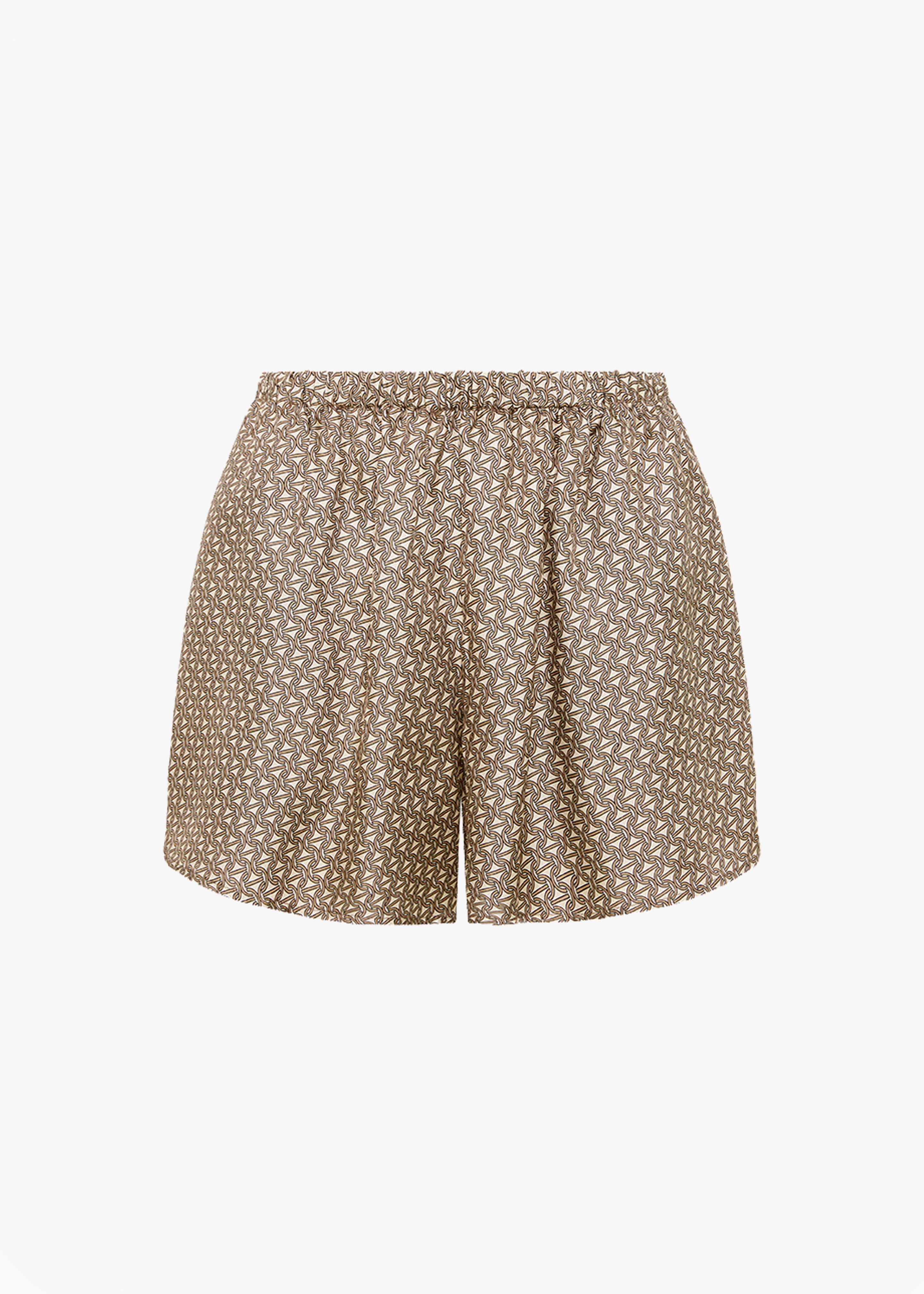 Esse Studios Linka Silk Shorts - Crema Linka Print - 6