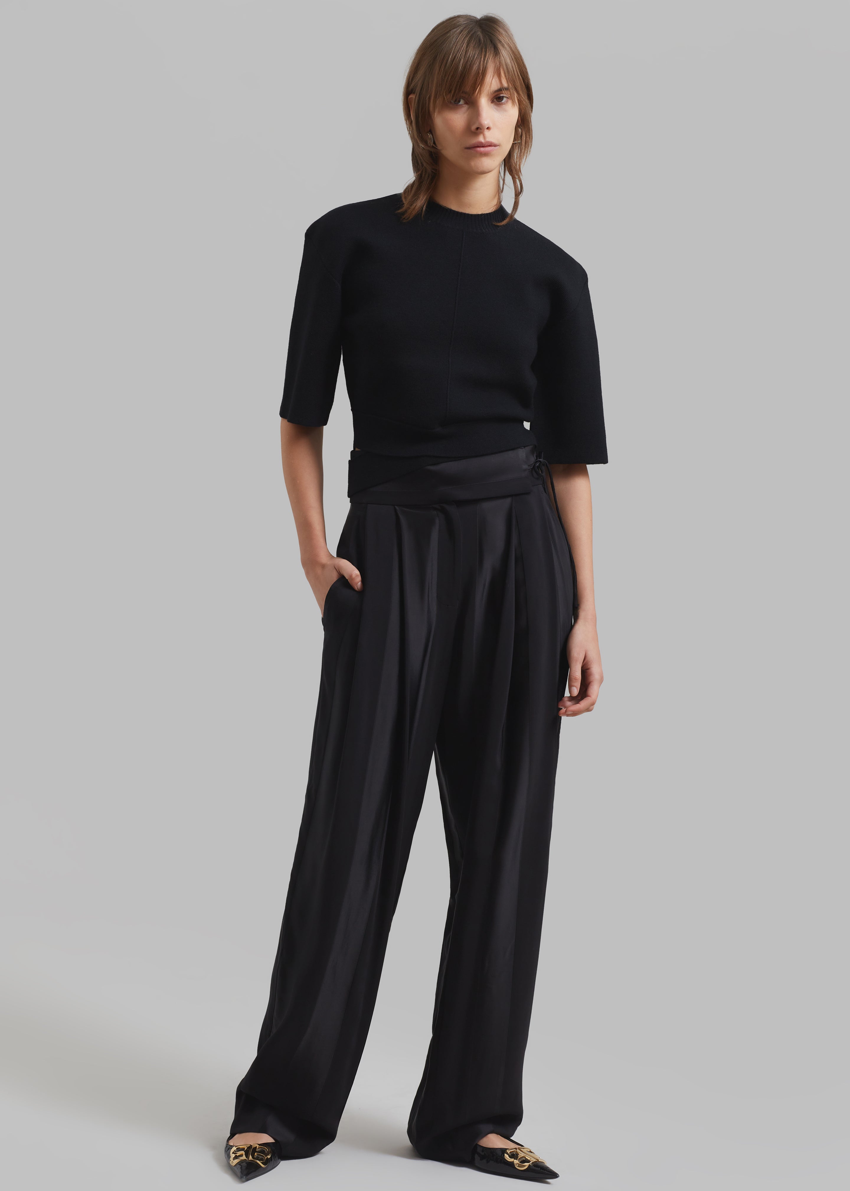 Esse Studios Modus Band Trousers - Black - 5