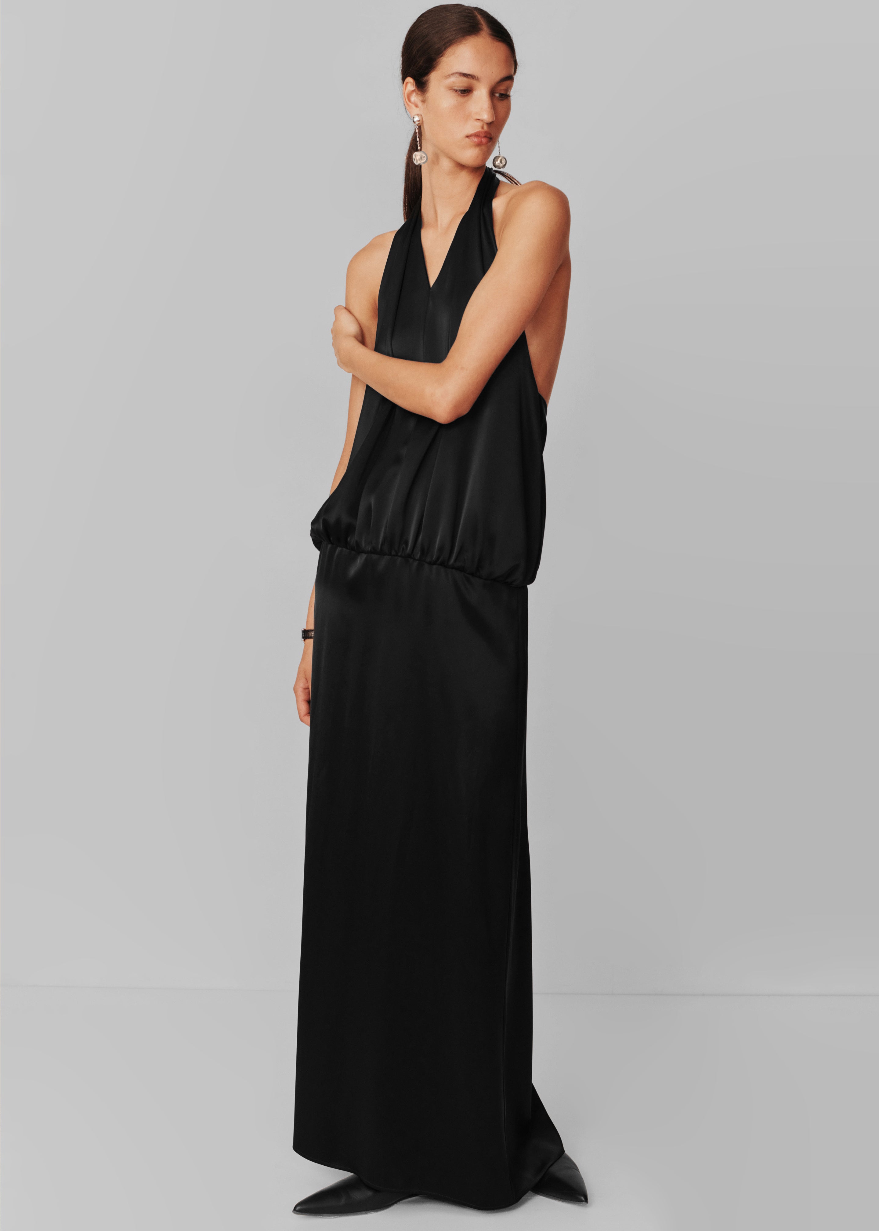 Esse Studios Mono Halter Dress Black