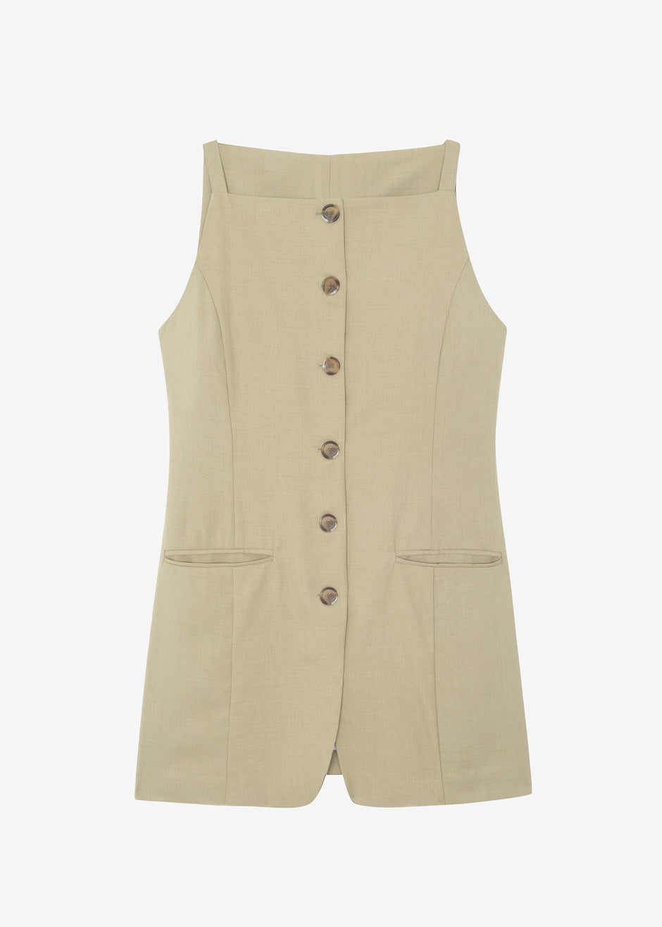 Enes Vest - Taupe - 7