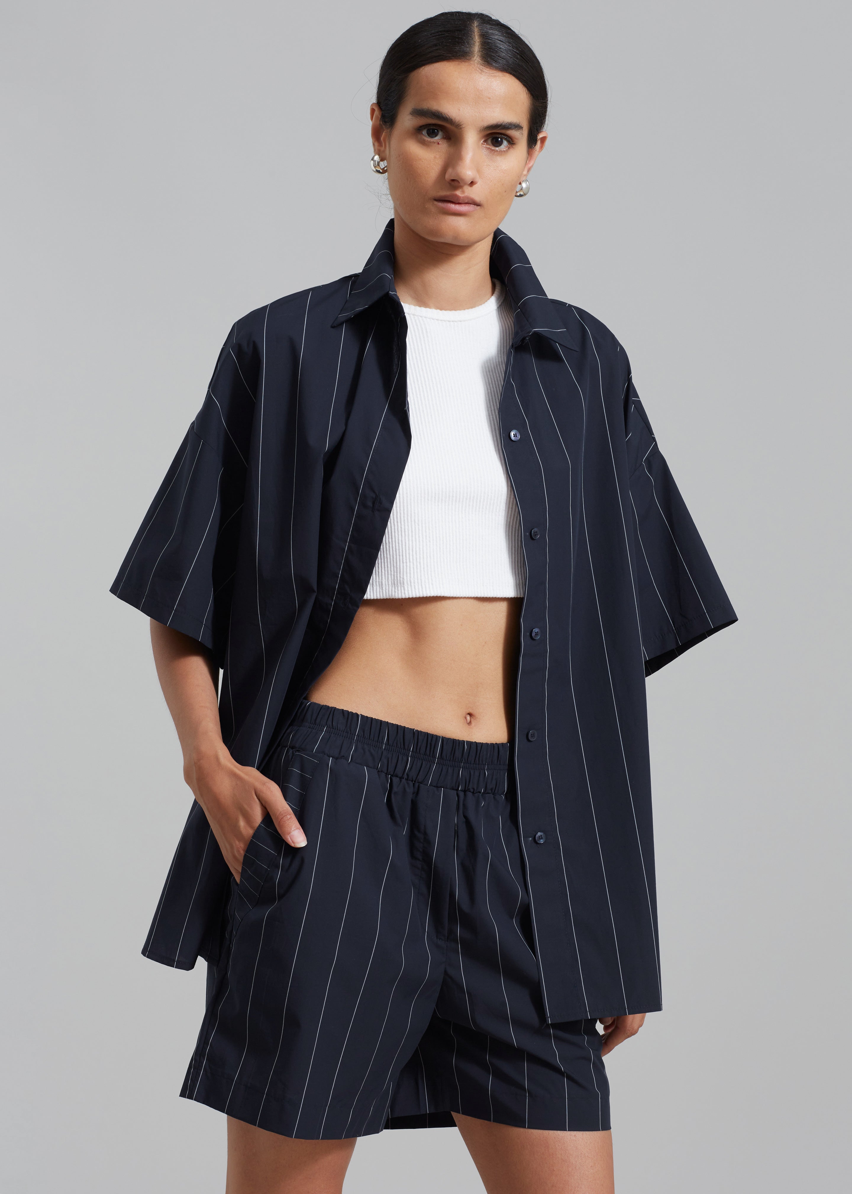 Finn Boxer Shorts - White Stripe - 4