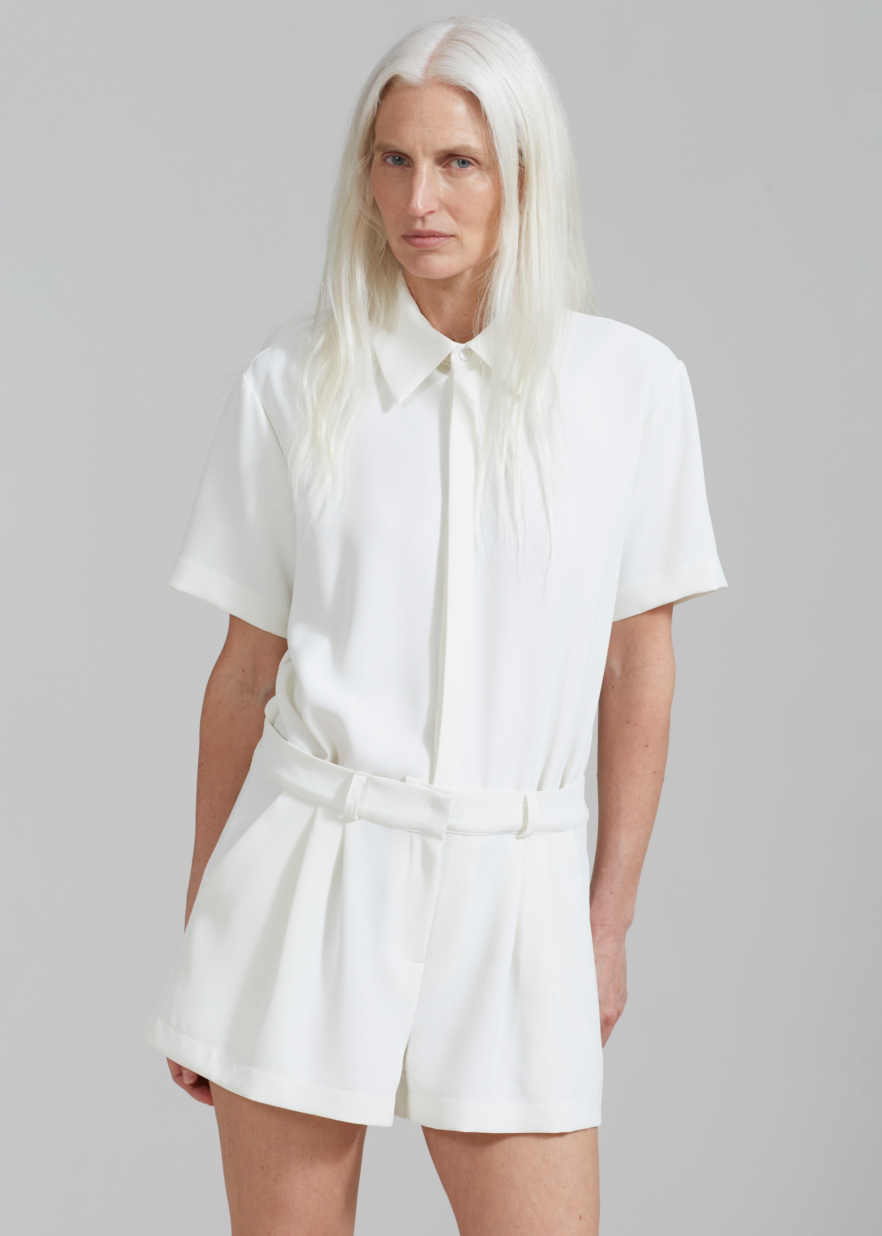 Faith Romper - White - 5