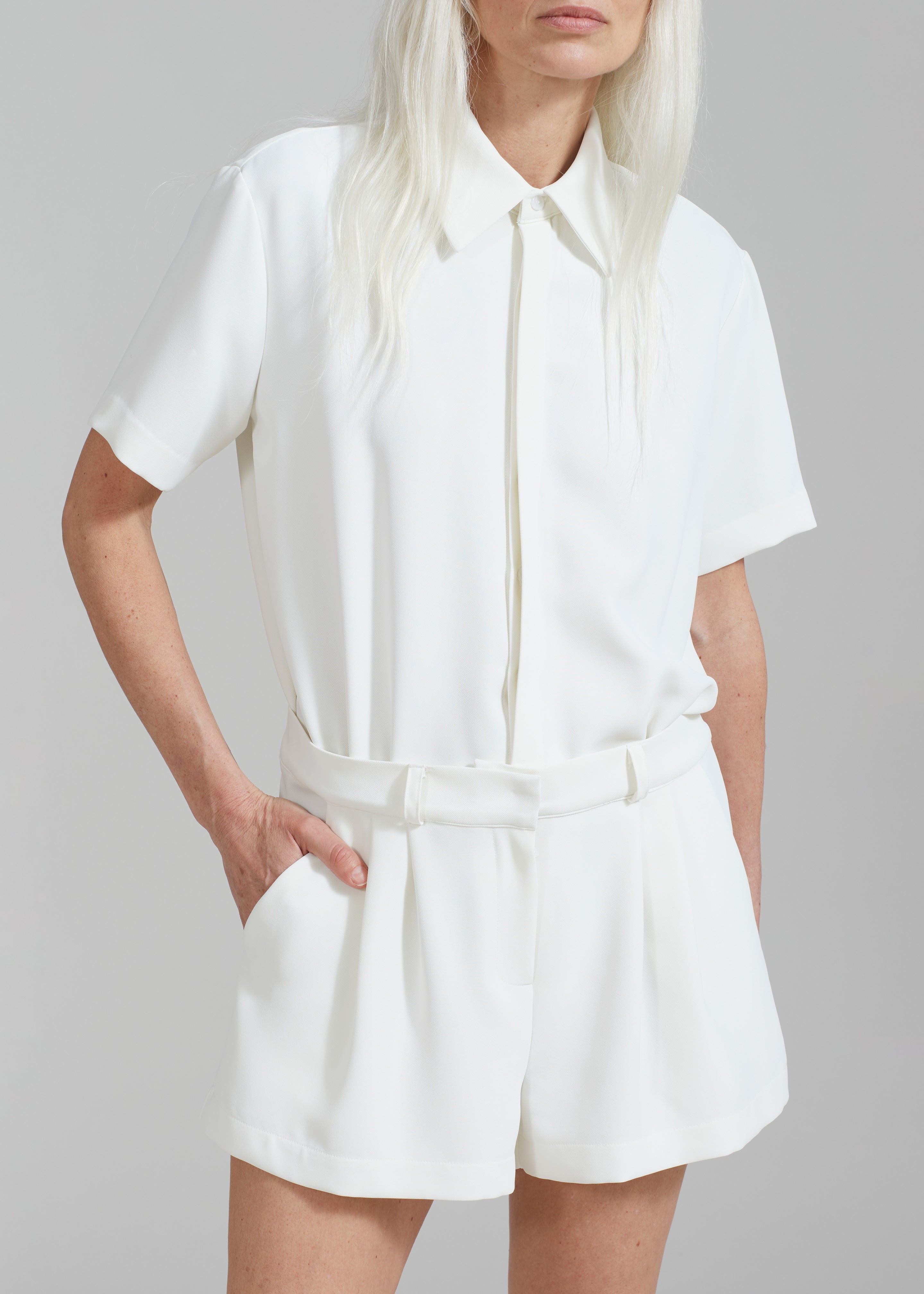 Faith Romper - White - 2