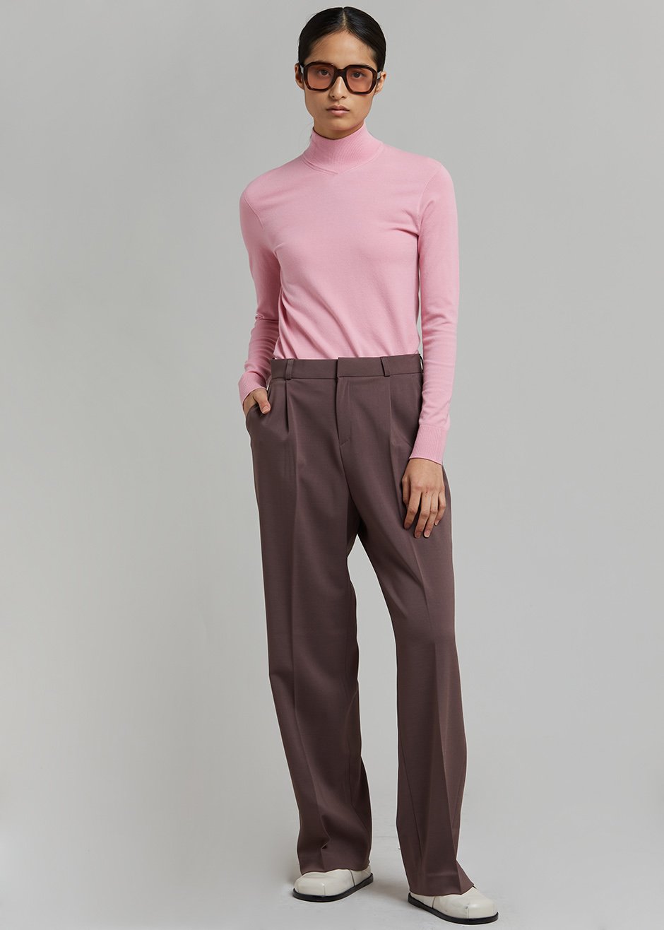 Verona Knit Turtleneck - Peony - 4
