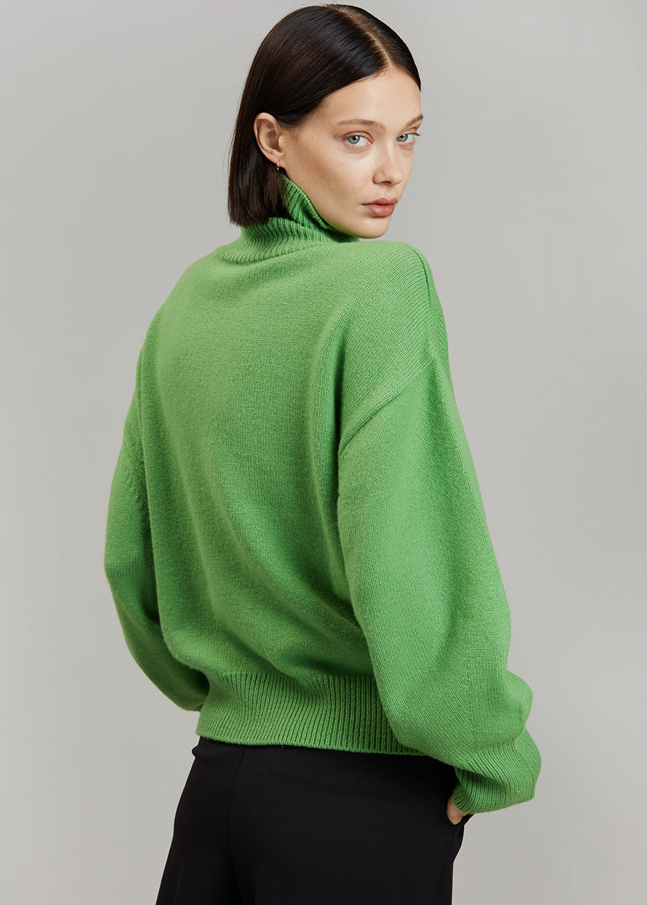 Joya Roll Neck Sweater - Kermit - 10