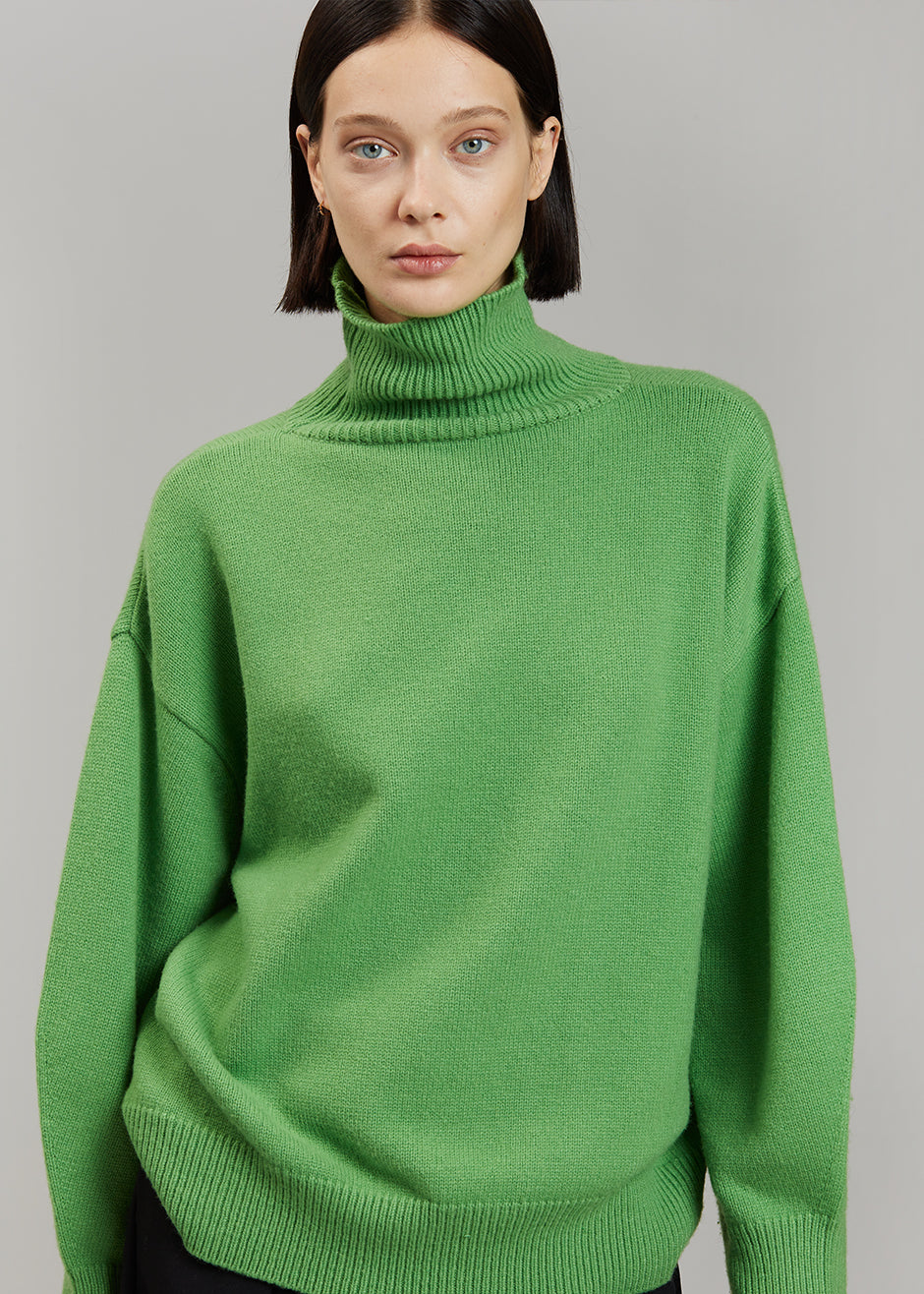 Joya Roll Neck Sweater - Kermit - 8