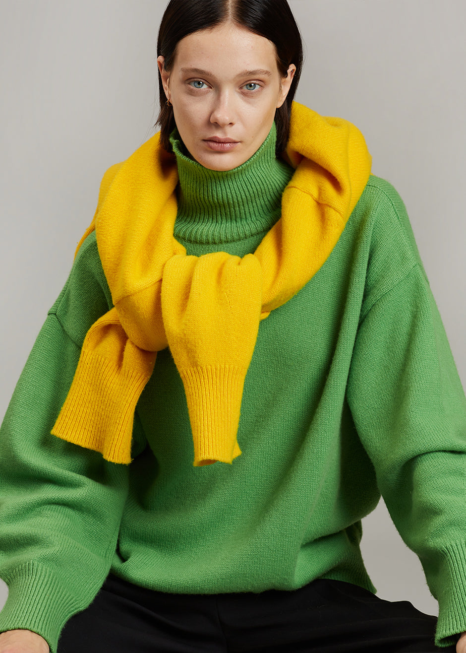 Joya Roll Neck Sweater - Kermit - 9