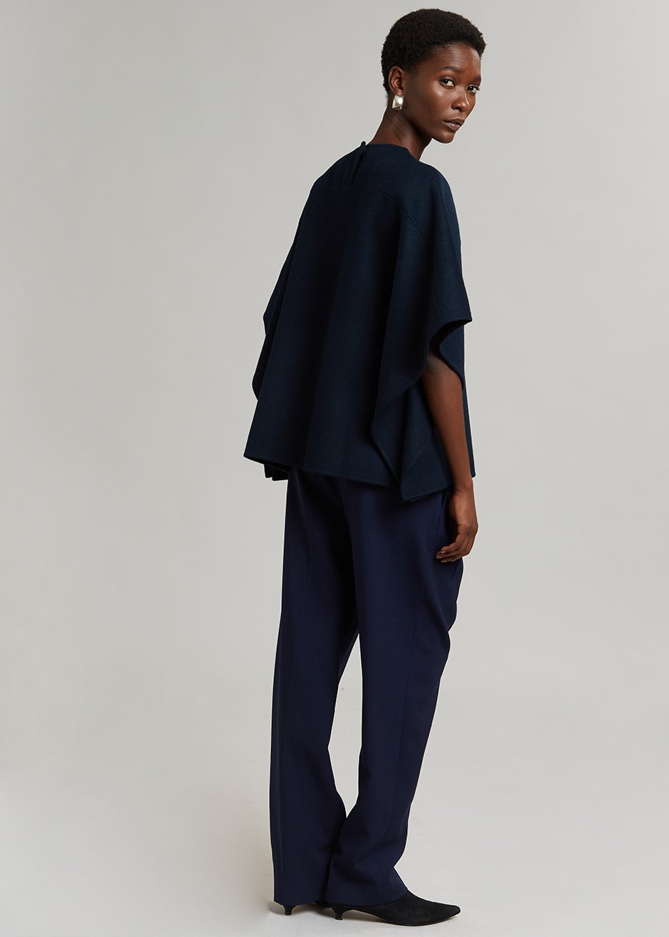 Charlie Short Cape - Deep Navy - 4