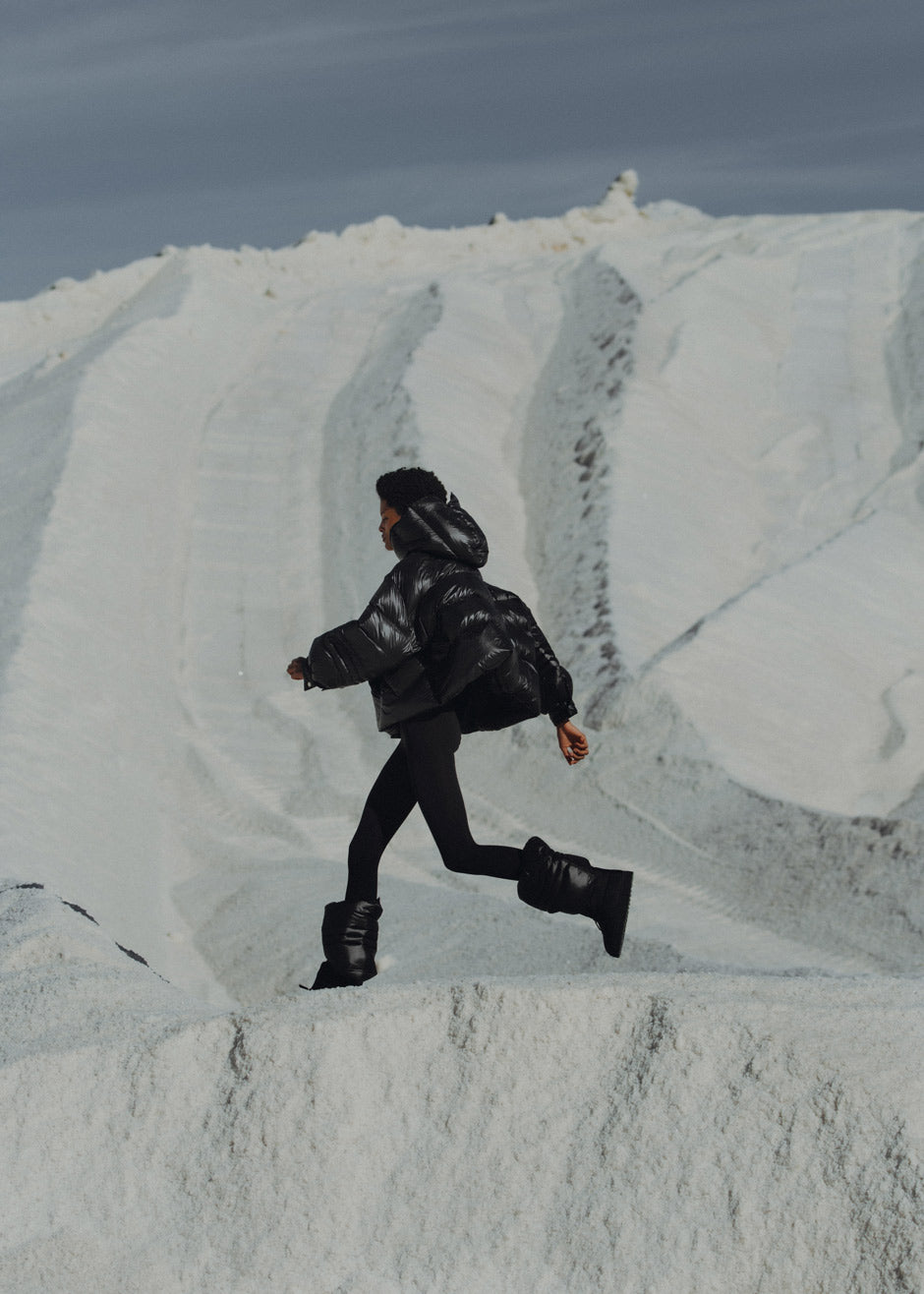 Val Recycled Boxy Puffer - Black