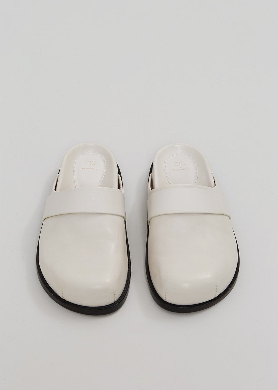Porte & Paire x TFS Leather Slipper - Pearl - 1